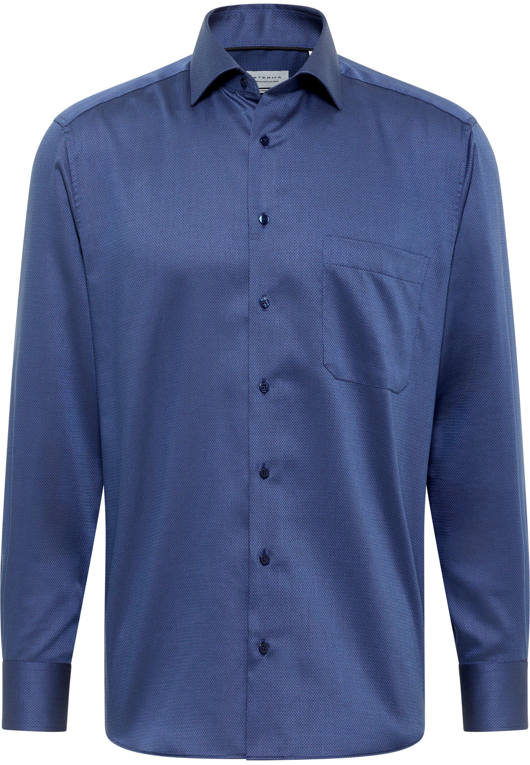 Eterna Overhemd met lange mouwen Comfort fit NON IRON (strijkvrij)
