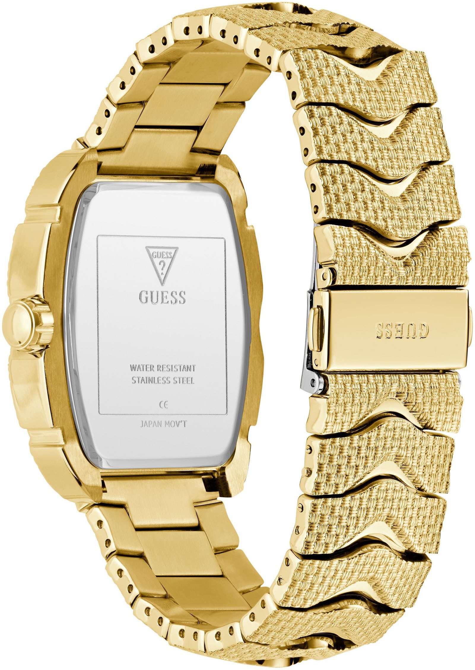Guess Multifunctioneel horloge NILE Quartz horloge, polshorloge, herenhorloge, datum, weekdag, roestvrijstalen band