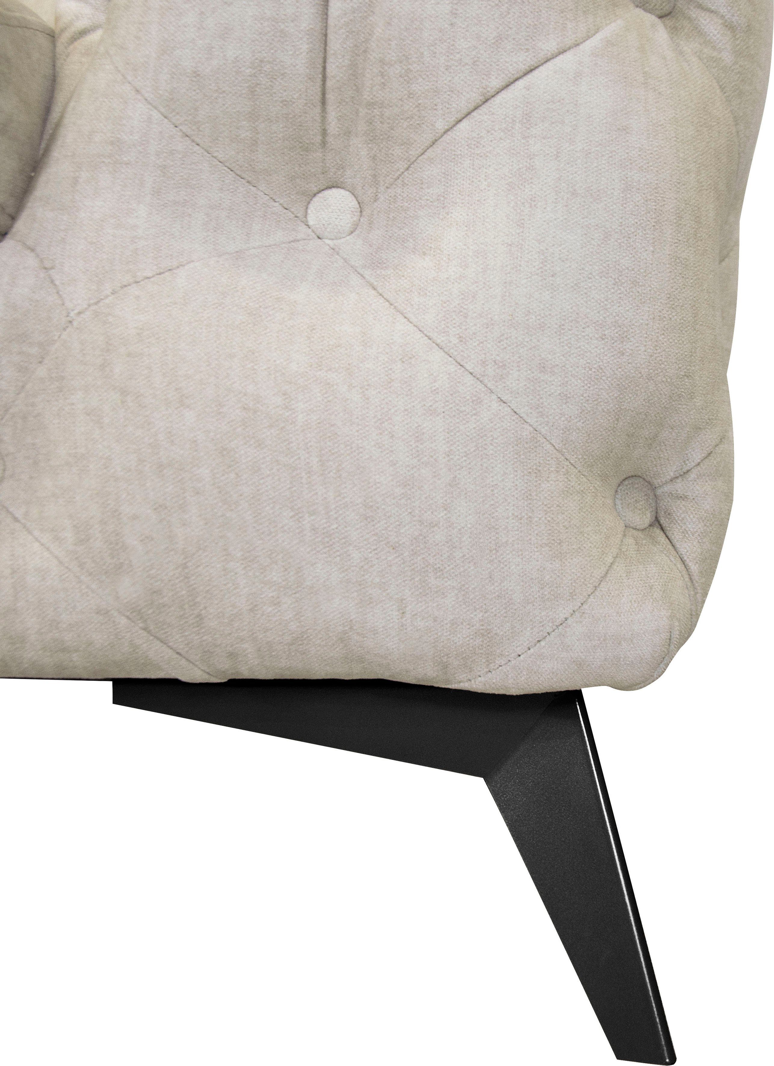 Leonique Chesterfield-bank Glynis luxueuze capitonnage, moderne chesterfield look, kleur van de poten ter keuze