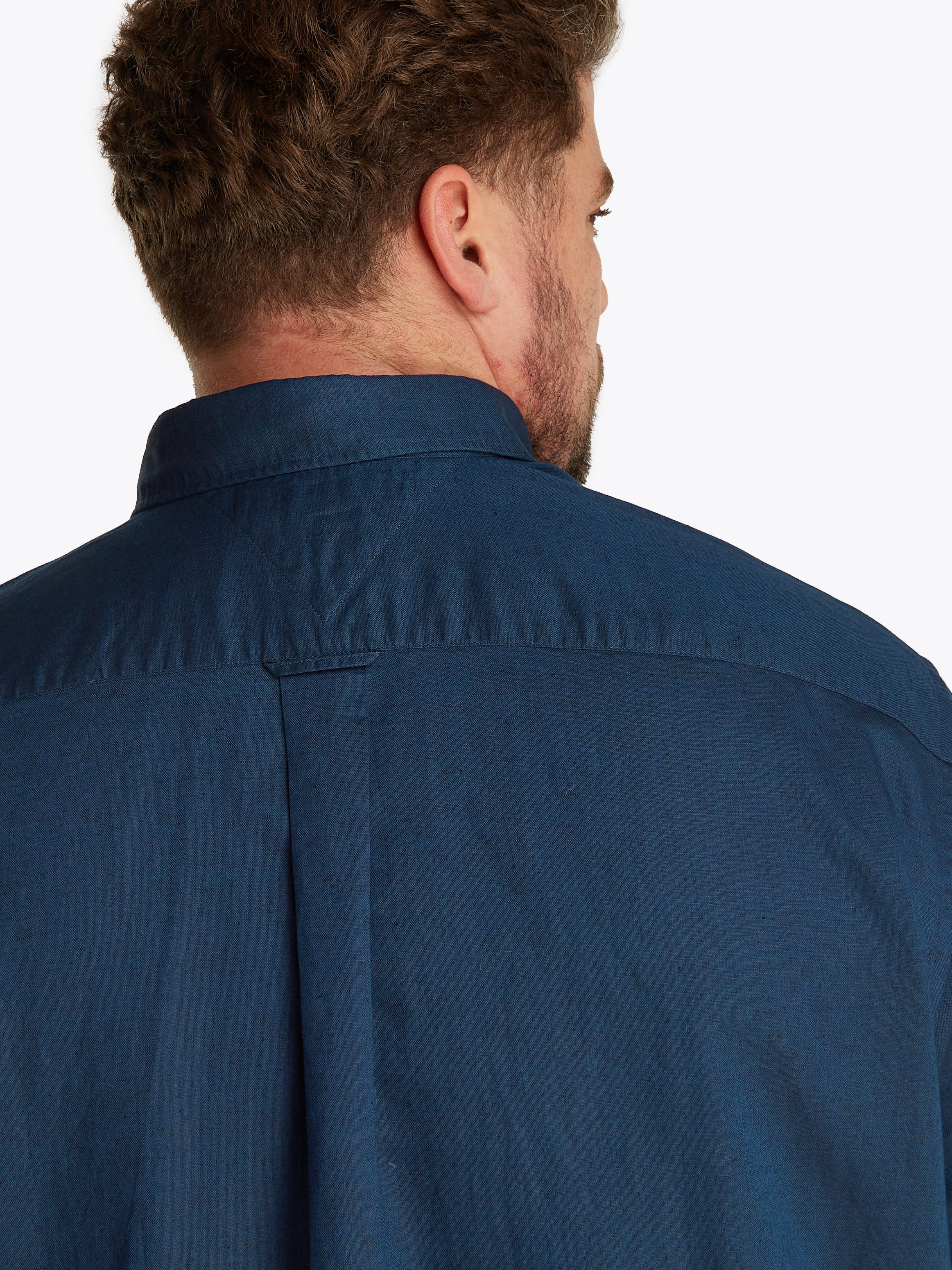 Tommy Hilfiger Overhemd met korte mouwen BT-LINEN BLEND SOLID