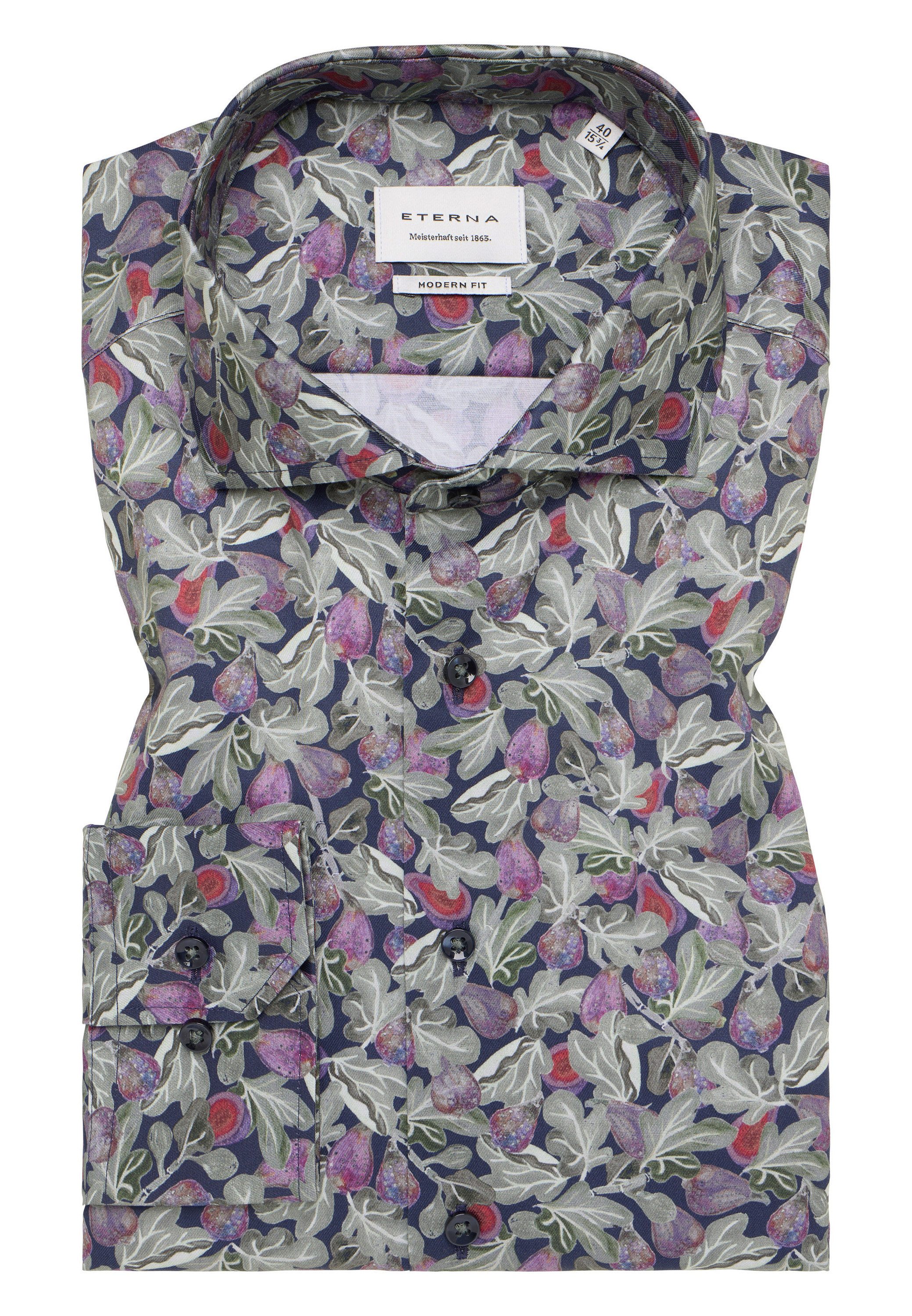 Eterna Overhemd met lange mouwen MODERN FIT NON IRON (strijkvrij)