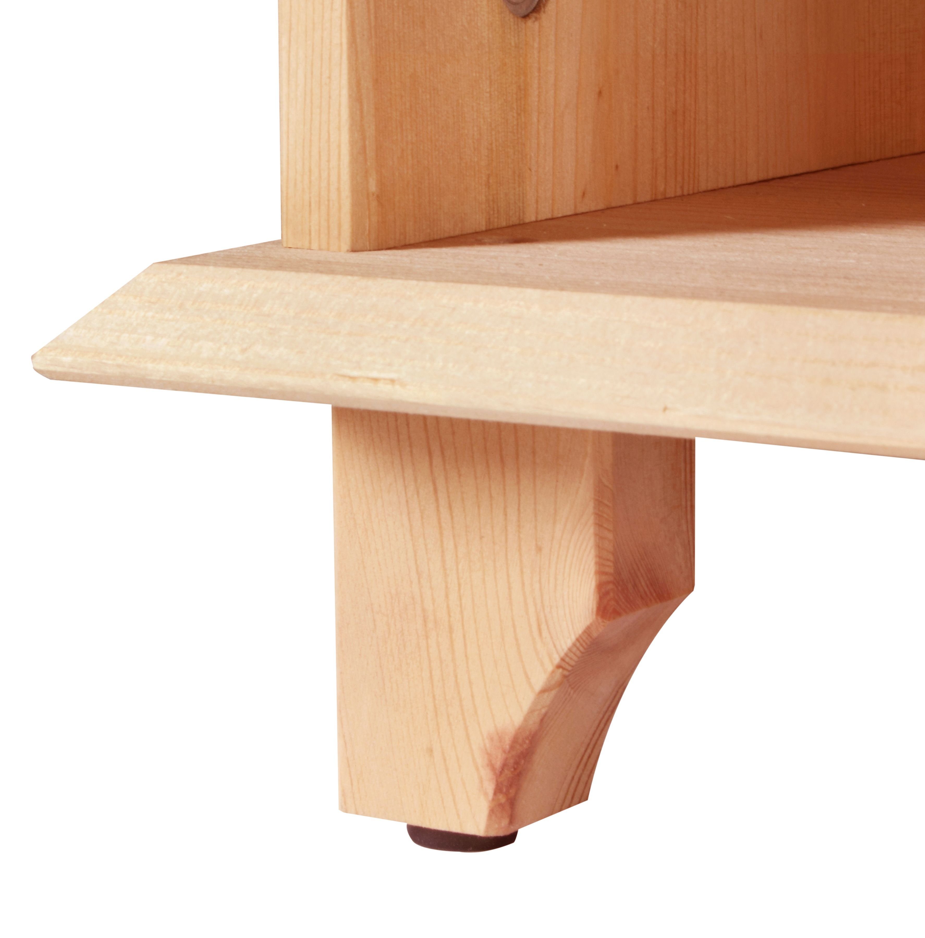welltime Wastafelonderkast Venezia rustiek Badkamermeubel van massief hout, breedte 63 cm (zonder opbergboxen)