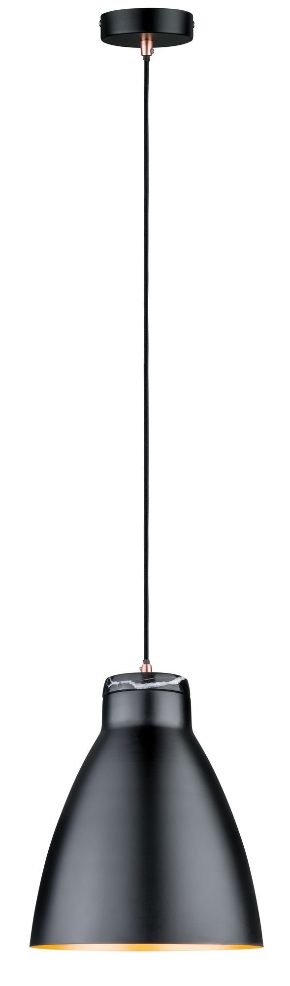 Paulmann Hanglamp Neordic Roald max. 1x20W Zwart mat/Koper m 230V Metaal/Marmer (1 stuk)