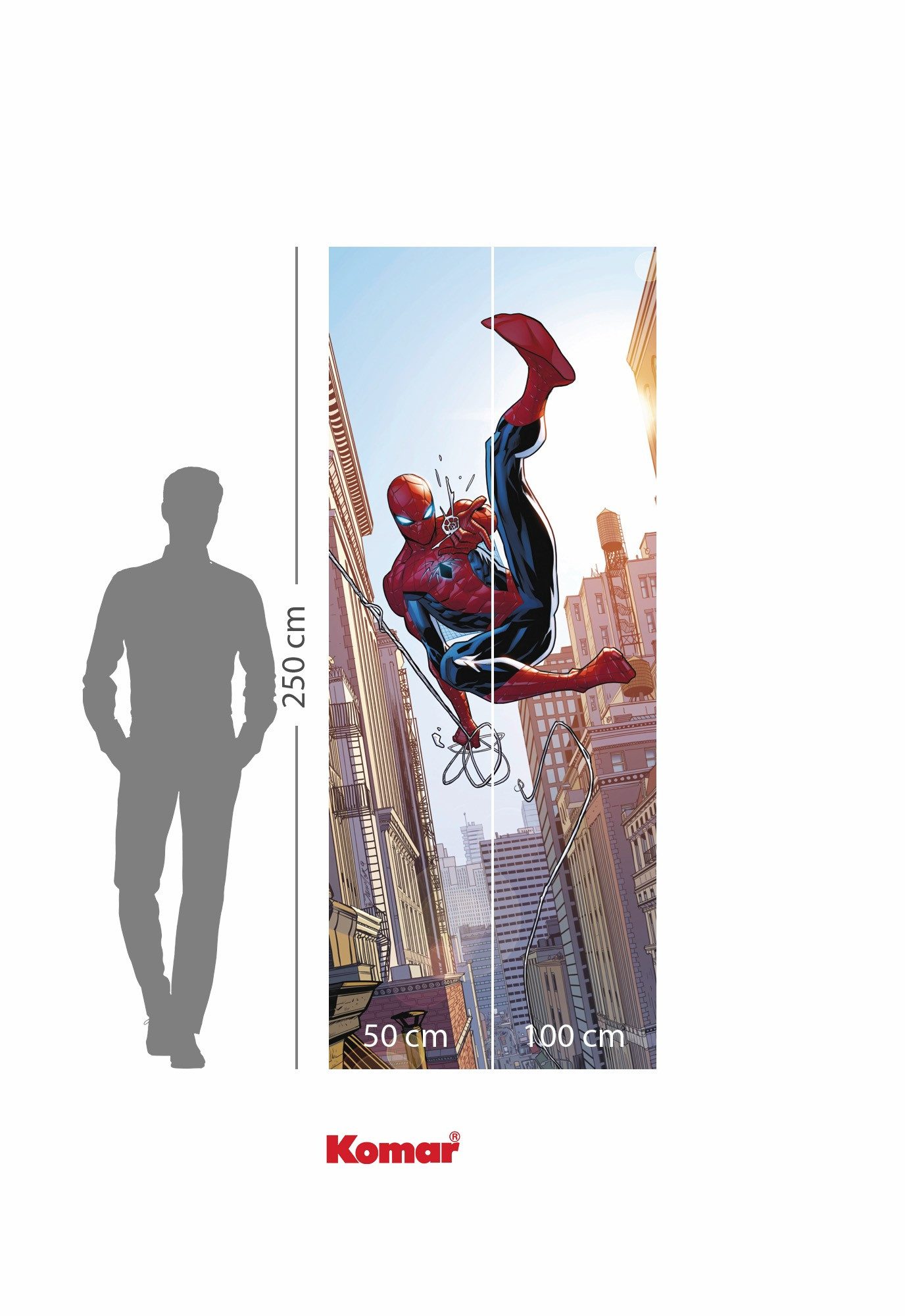 Komar Kinderbehang Marvel Spider-Man Swinging (1 stuk)