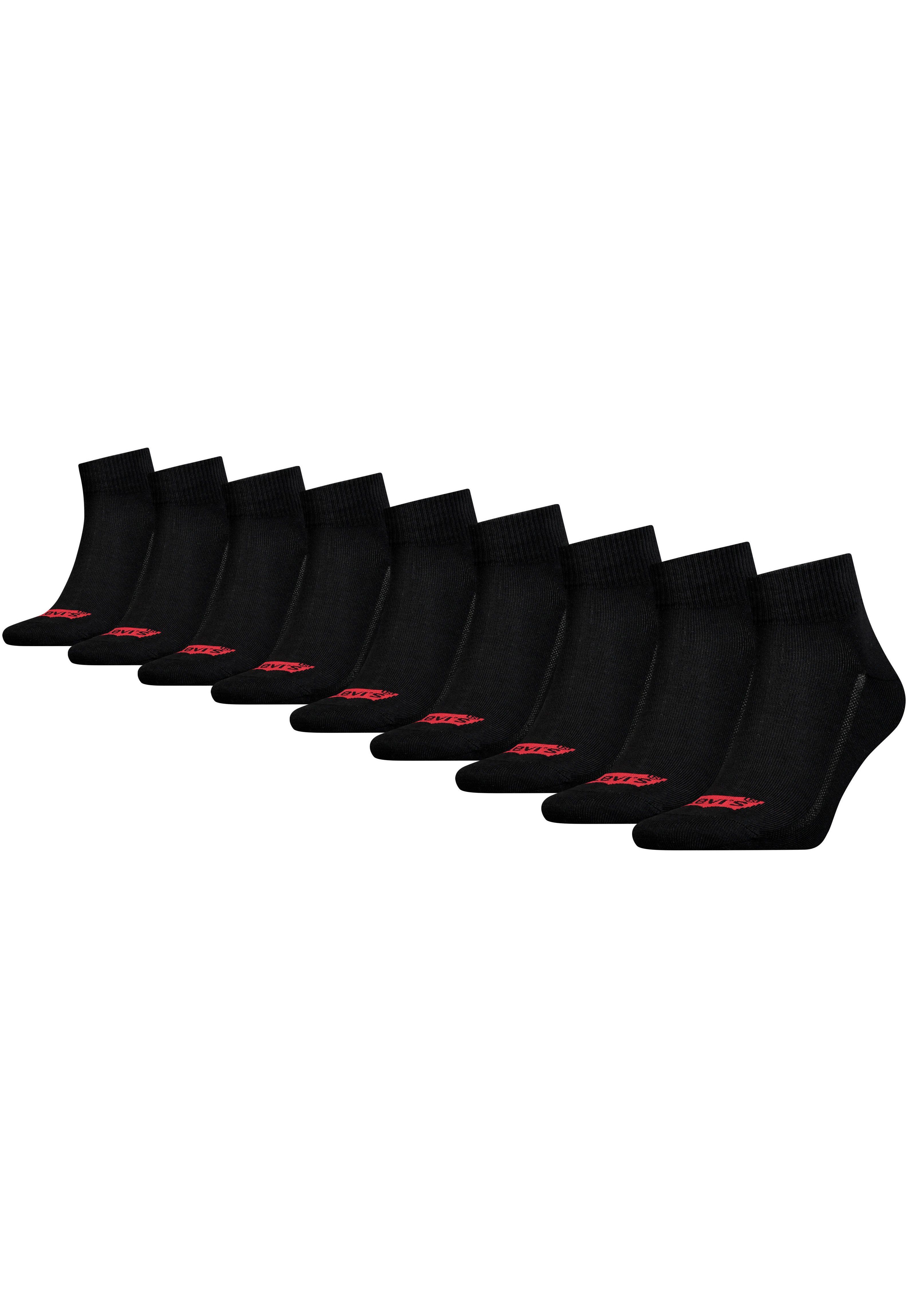Levi's® Korte sokken met brede logoband (set, 9 paar, 9-pack)