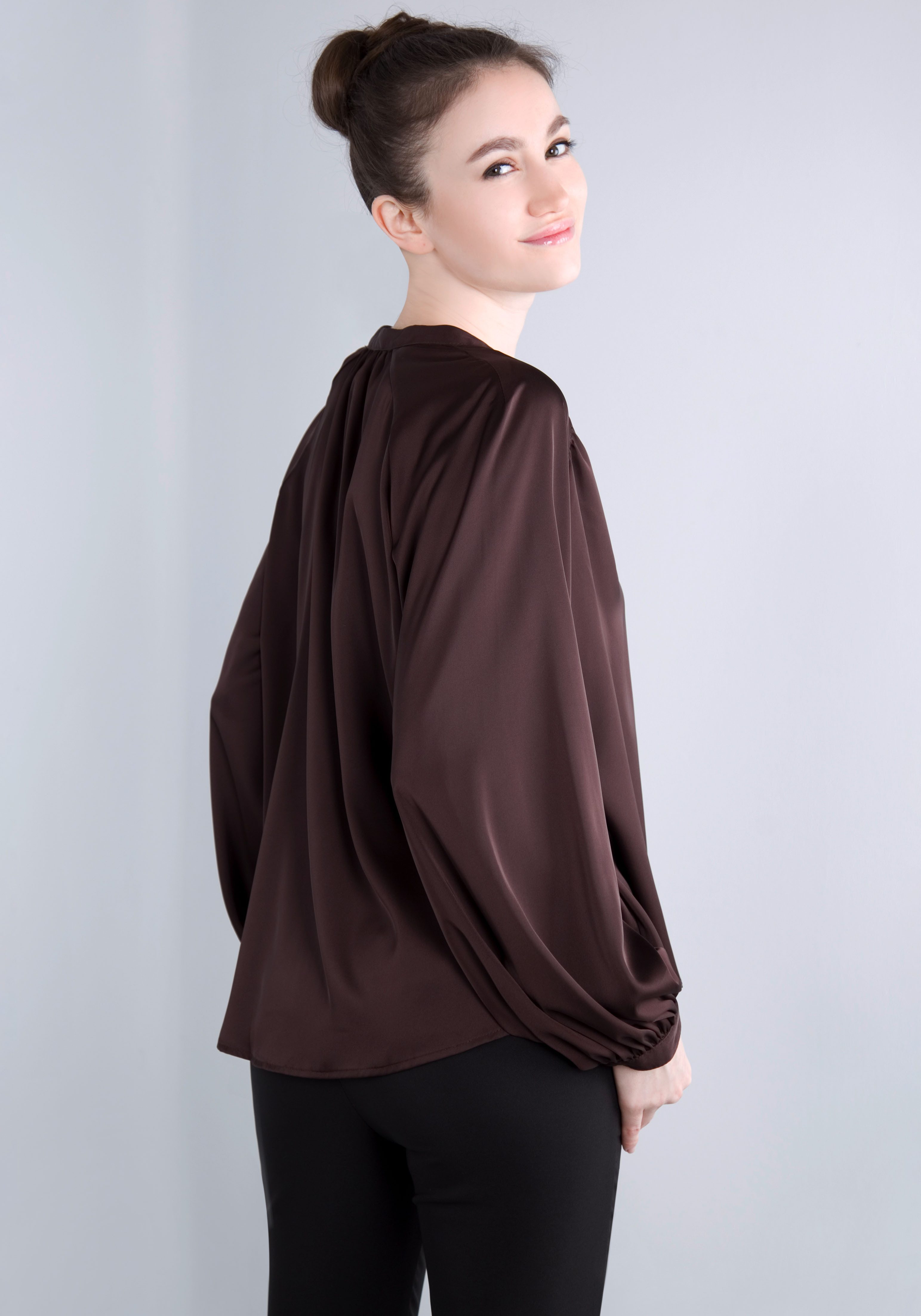 IMPERIAL Shirt in satijnen look