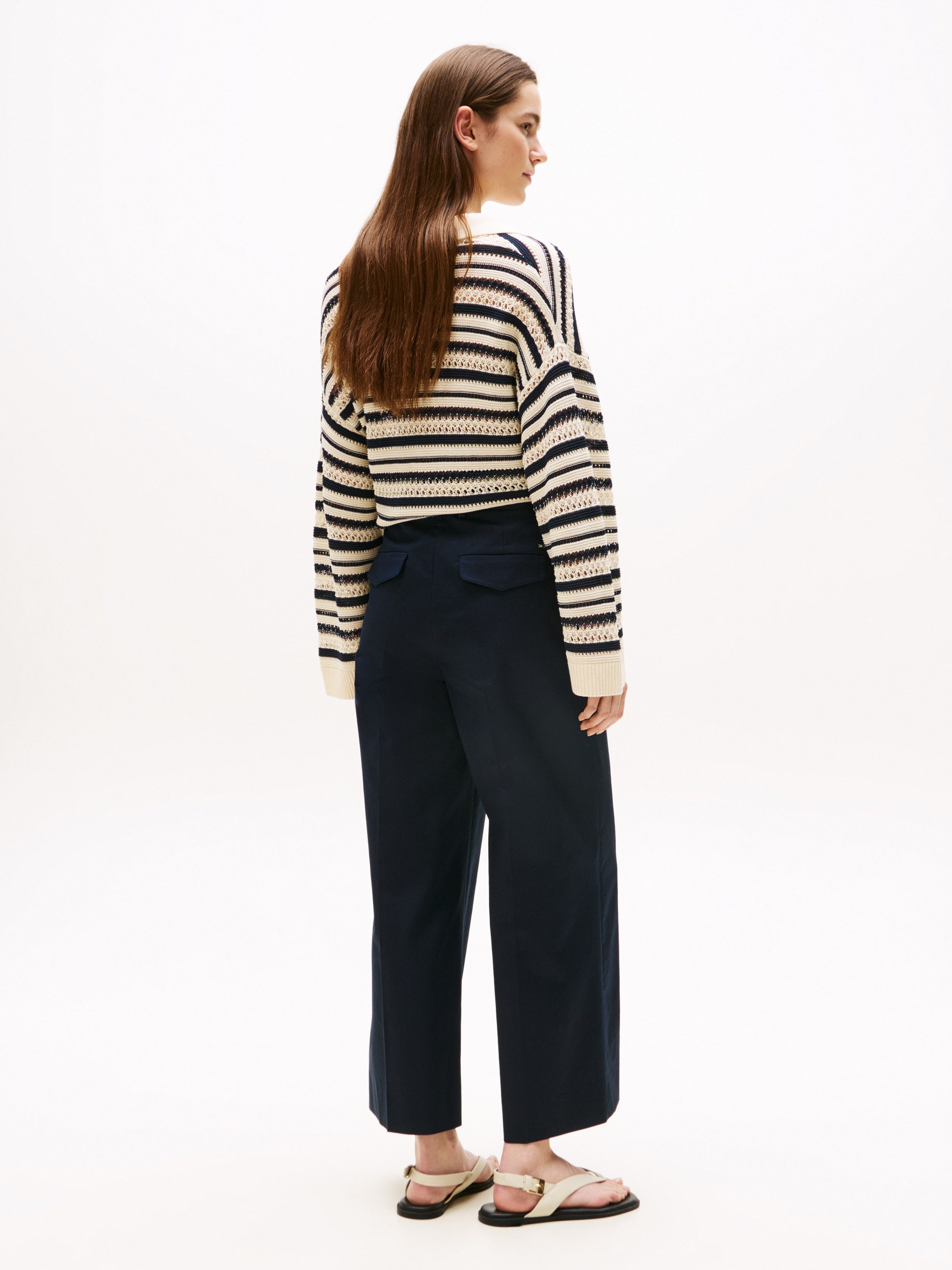 Tommy Hilfiger Chino COTTON WIDE LEG ANKLE CHINO PANT