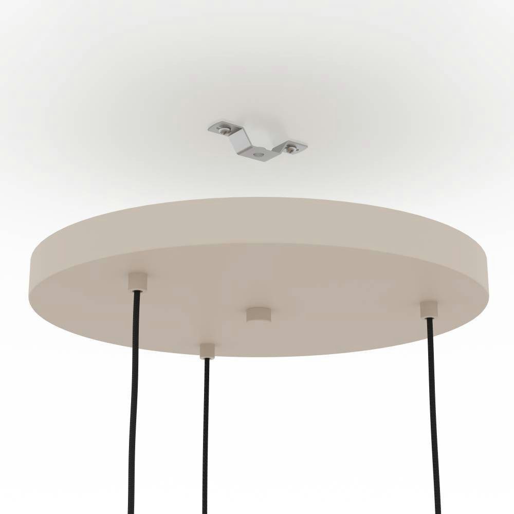 EGLO Hanglamp ROMAZZINA hanglamp, eettafellamp, zandkleurig, metaal, E27 (1 stuk)