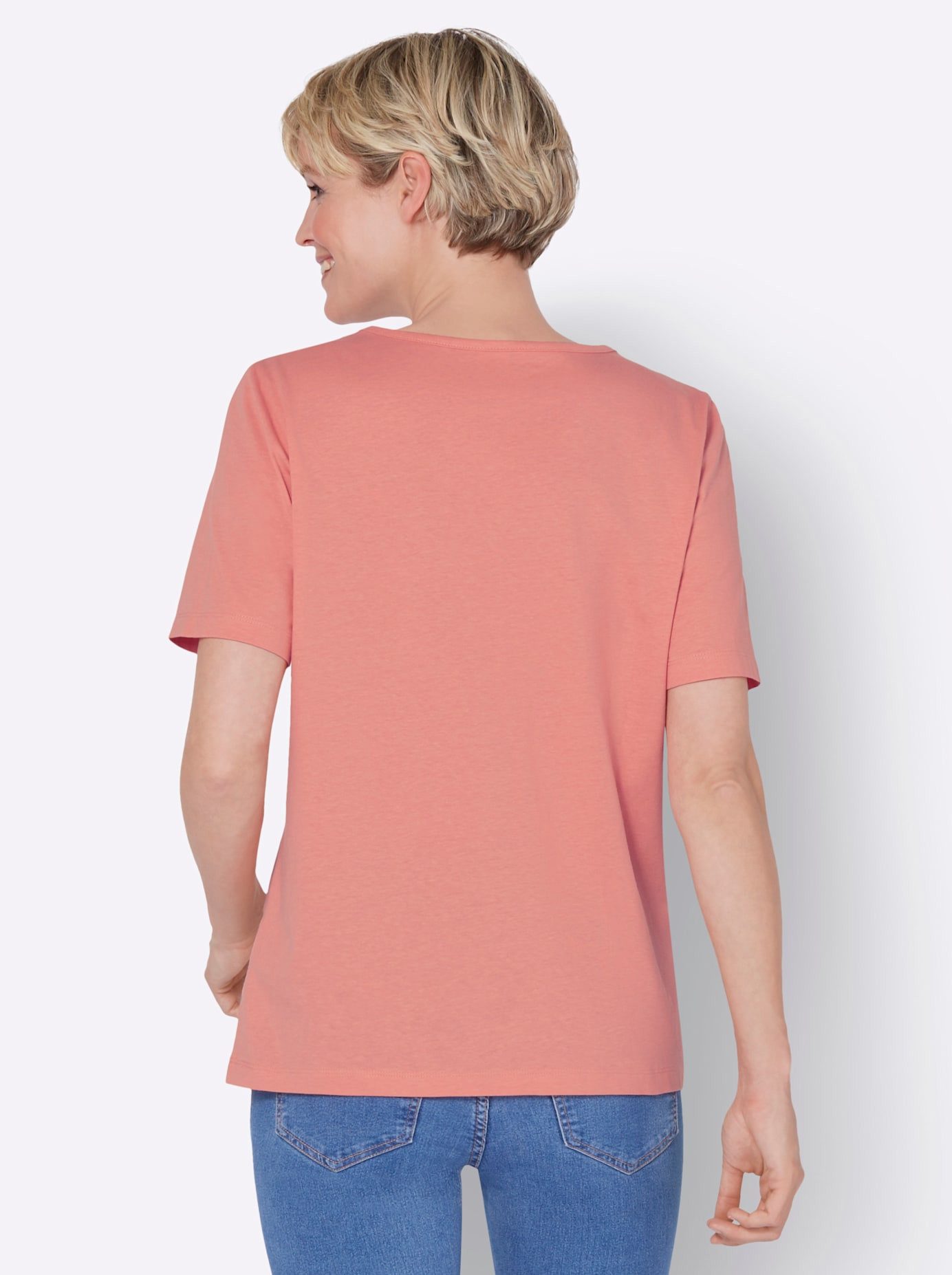 Classic Basics Shirt met V-hals Shirt met korte mouwen (1-delig)