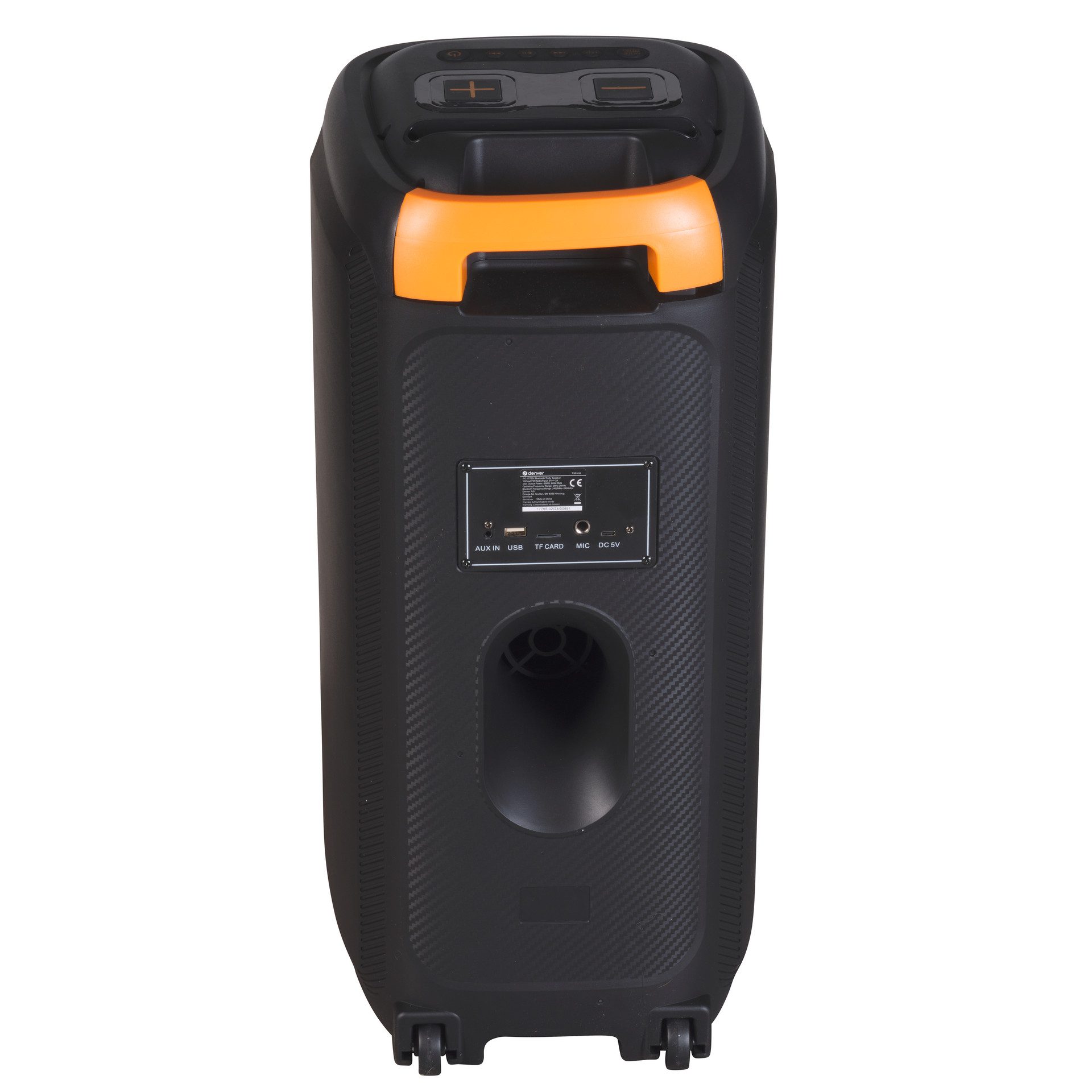 Denver Party-luidspreker BPS-458 met afstandsbediening en draadloze microfoon