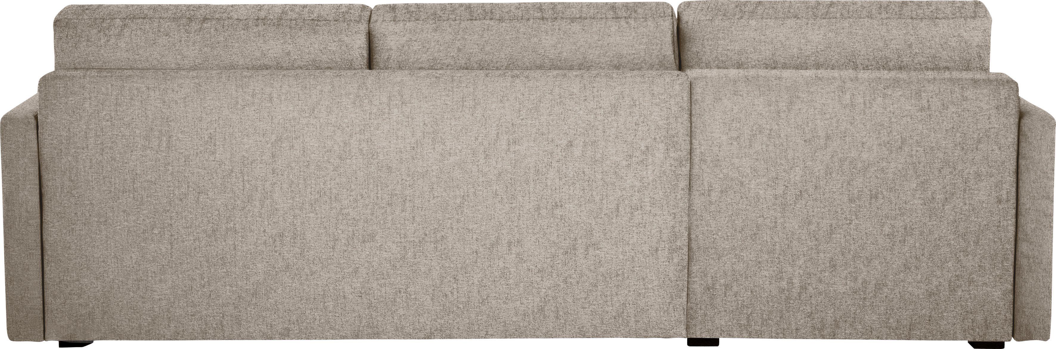 Places of Style Slaapbank GOLDPOINT hoekbank 264 cm, ligoppervlak (140/200 cm), L-vorm, Slaapfunctie, Bonell-binnenveringsmatras en volwaardige bedfunctie