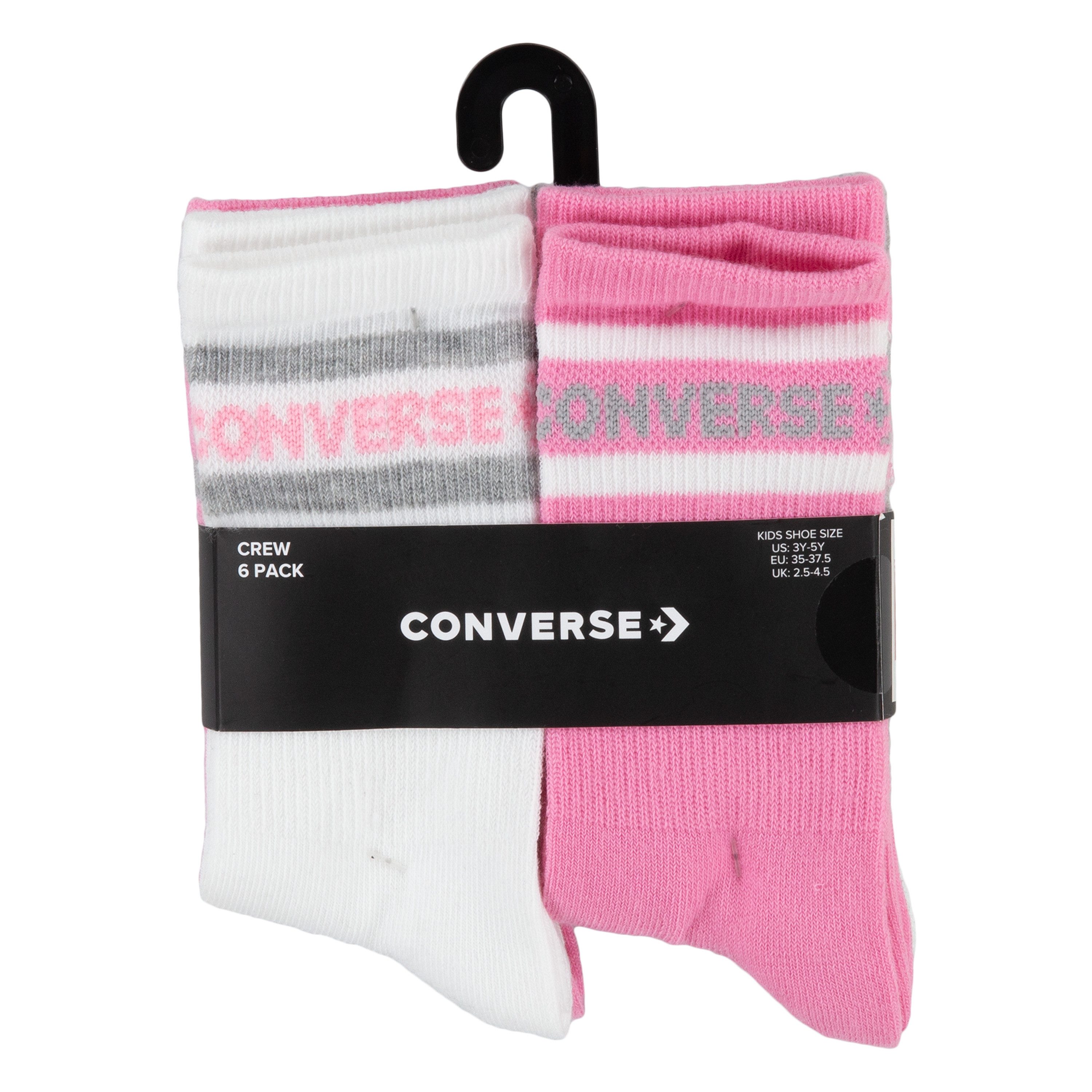Converse Sportsokken CHN BASIC WORDMARK CREW 6PK voor kinderen (6 paar)