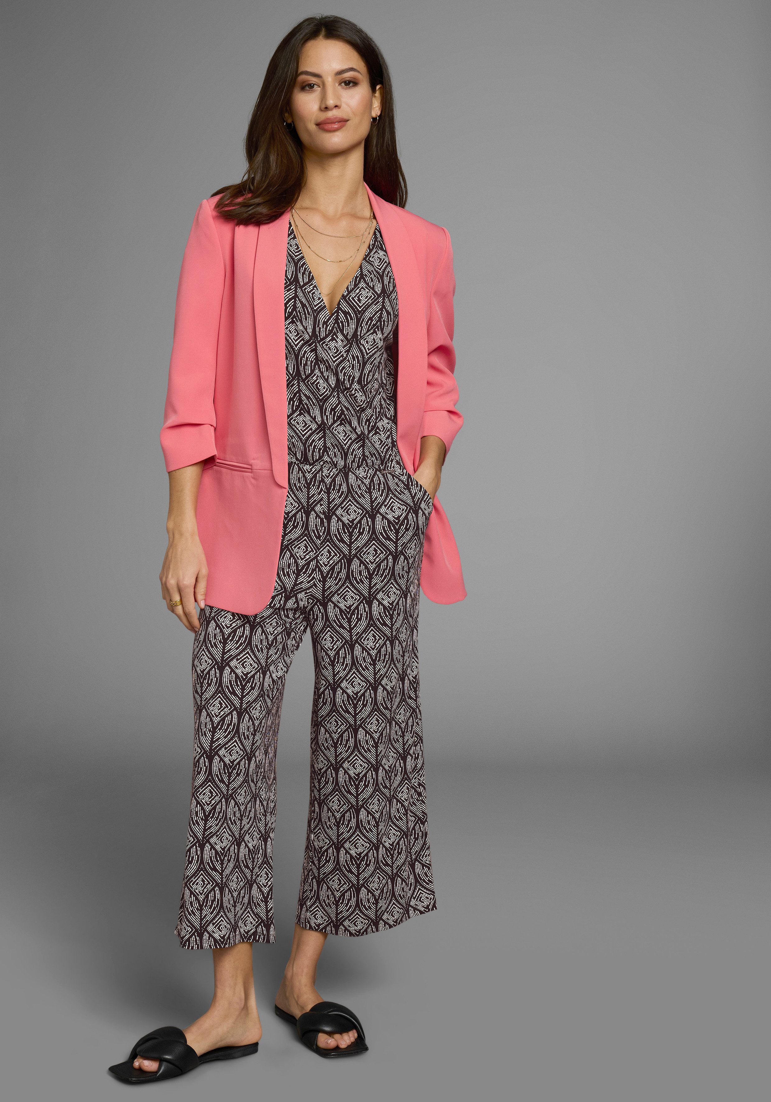 Laura Scott Jumpsuit met geometrisch patroon - nieuwe collectie
