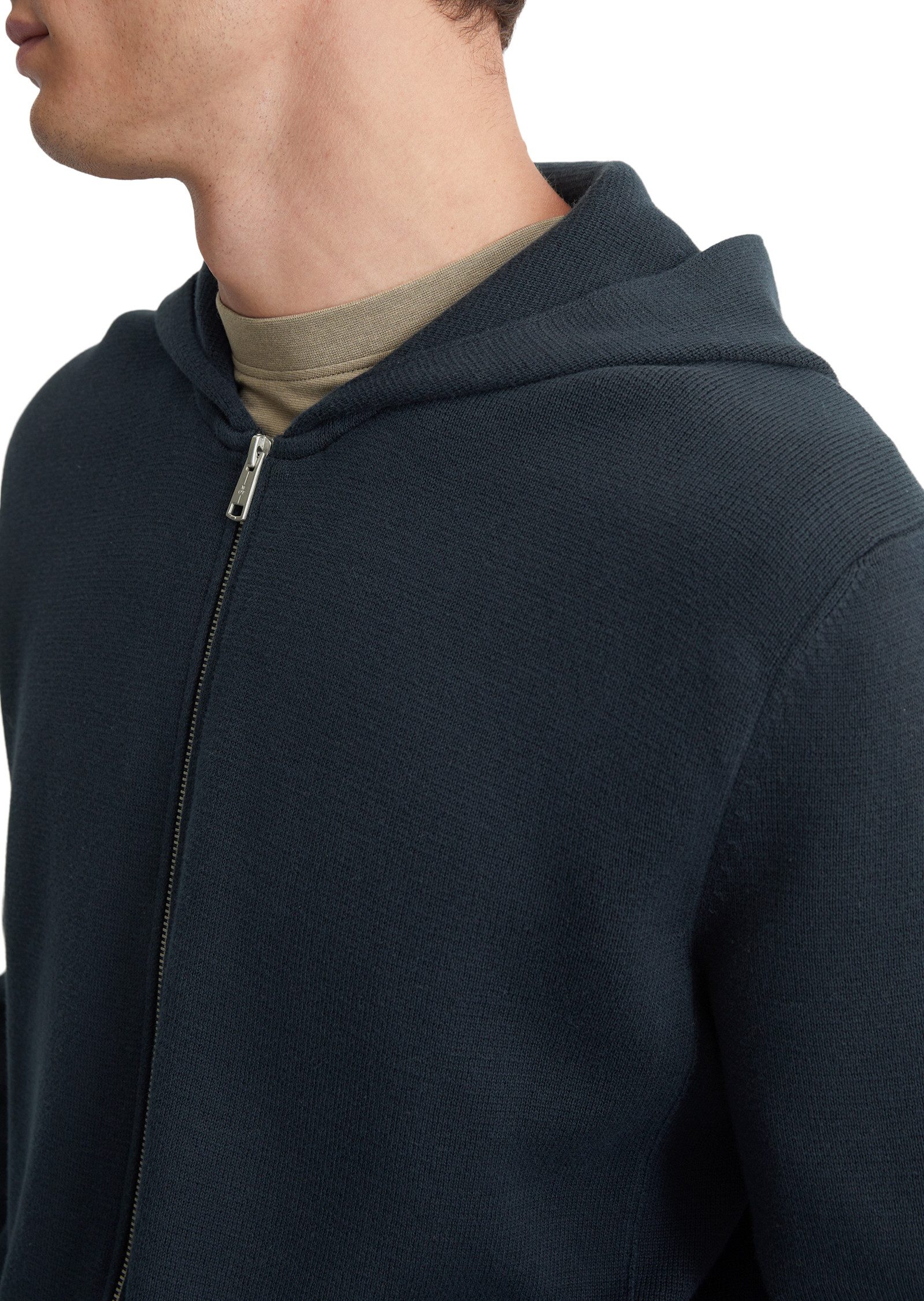 Marc O'Polo Capuchonvest met tweewegrits