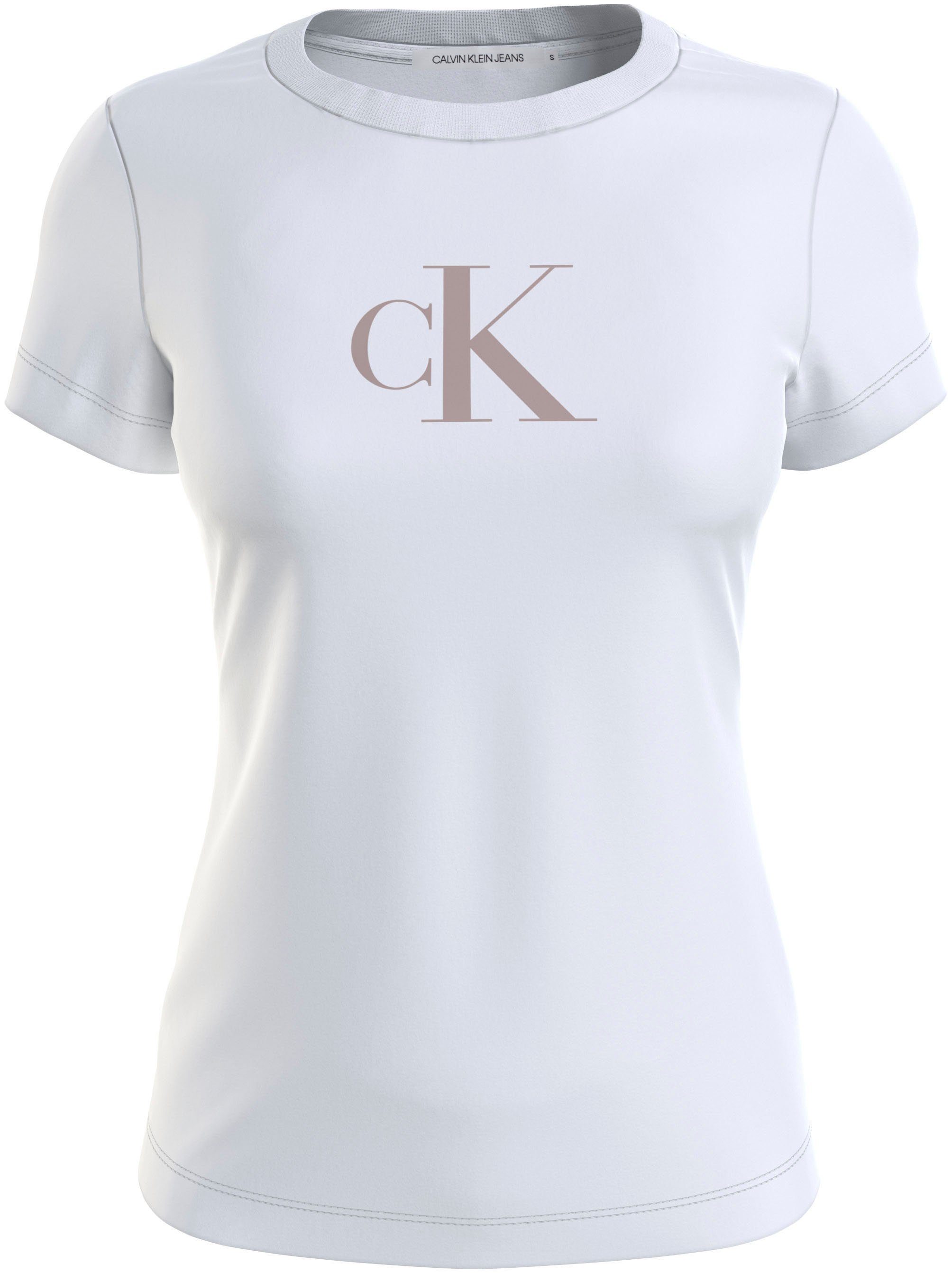 Calvin Klein T-shirt met logo merklabel
