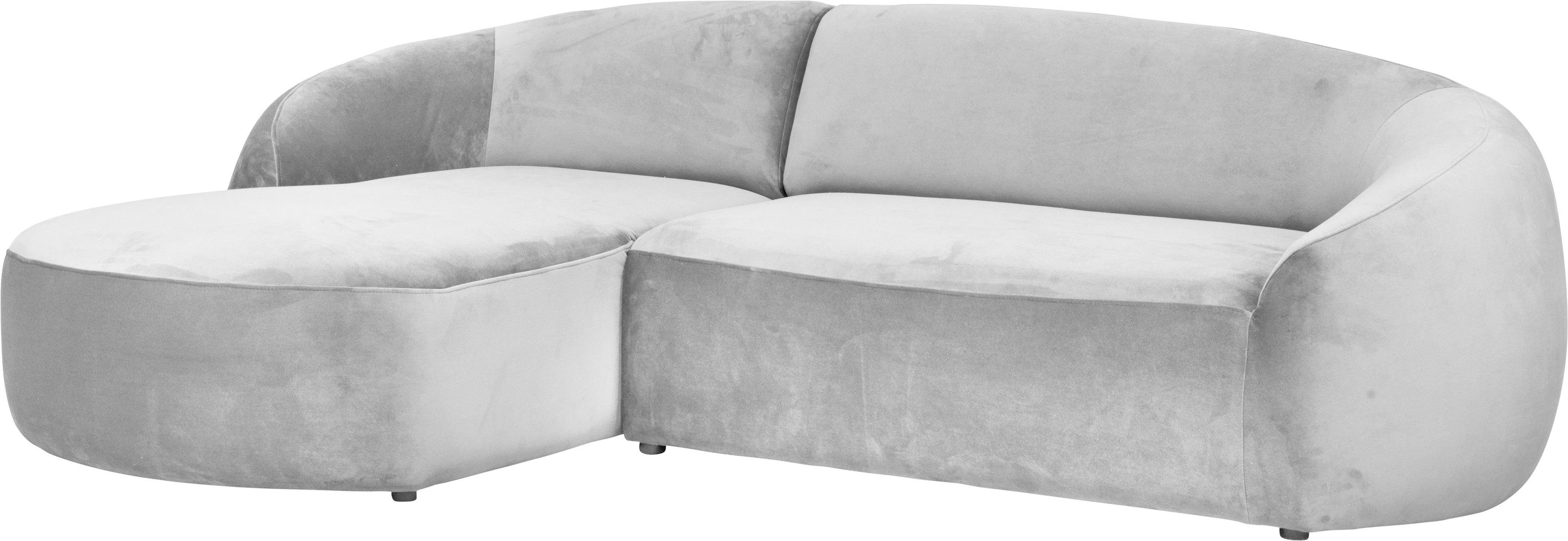 LeGer Home by Lena Gercke Hoekbank YANI, L-vorm, designbank, organische vorm, afmetingen B/D/H: 255/170/81 cm