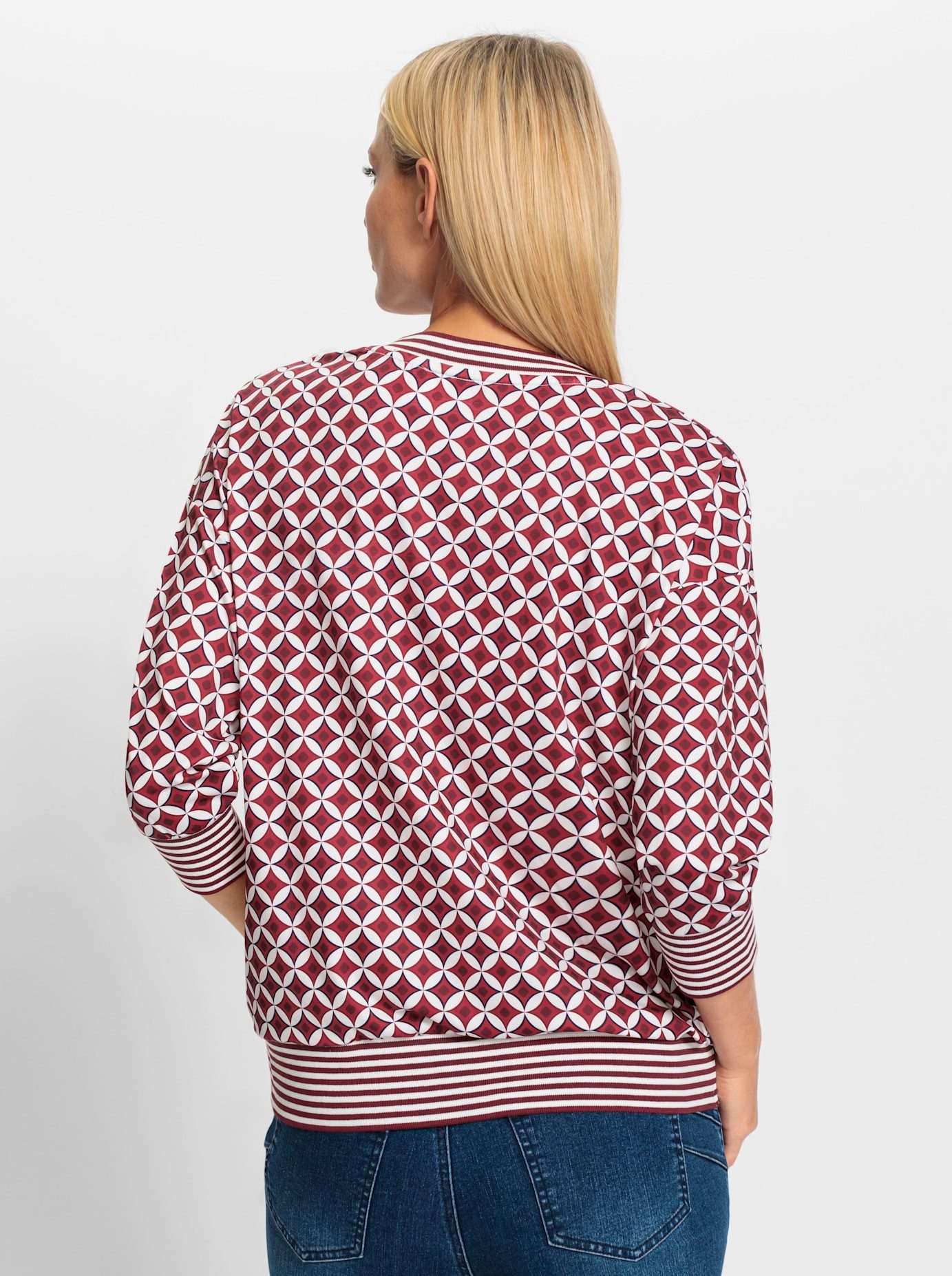 heine Shirt met 3/4 mouwen Gedessineerd shirt (1-delig)