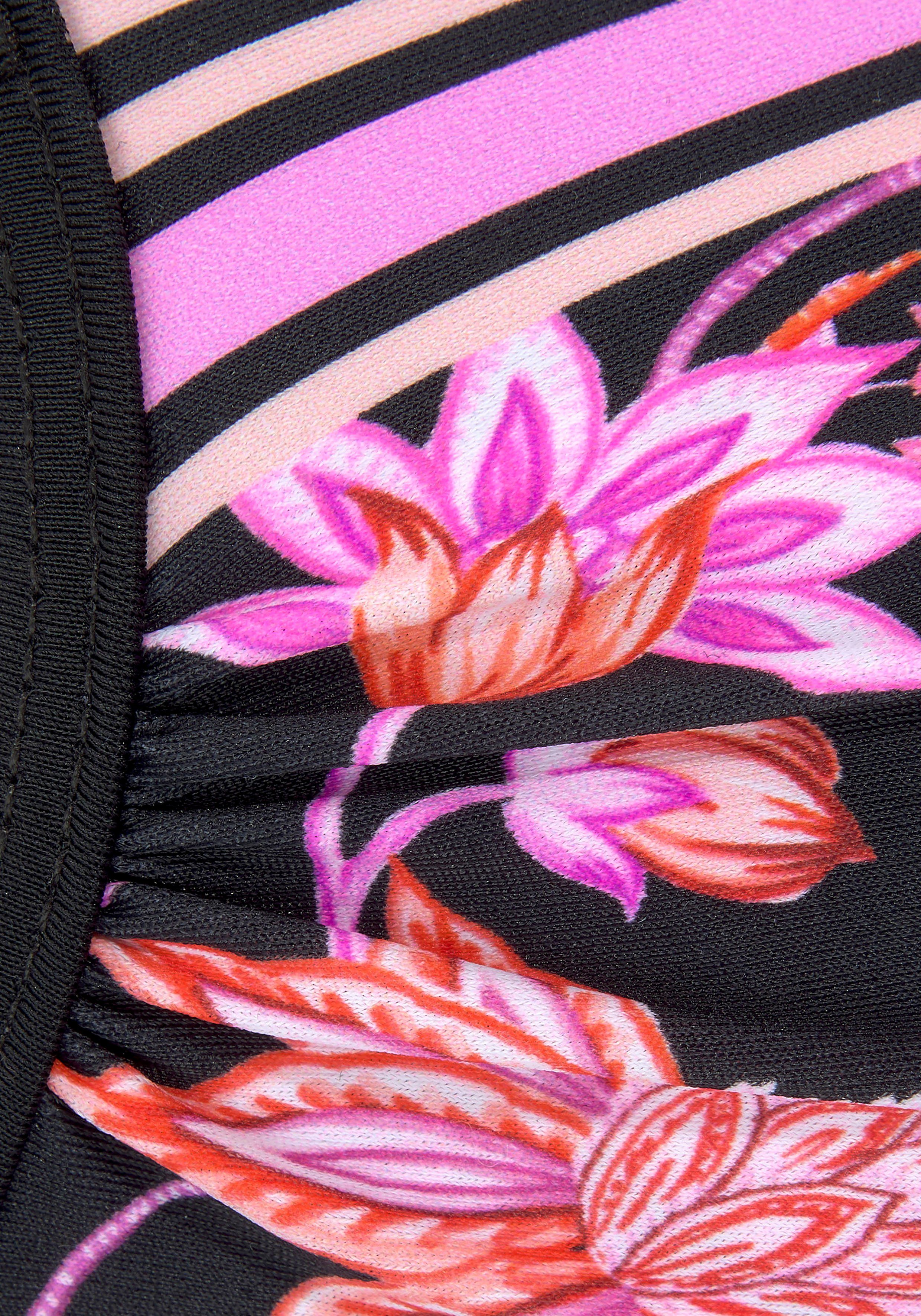 Lascana Bikinitop met beugels Bohemian met geplaatste strepen