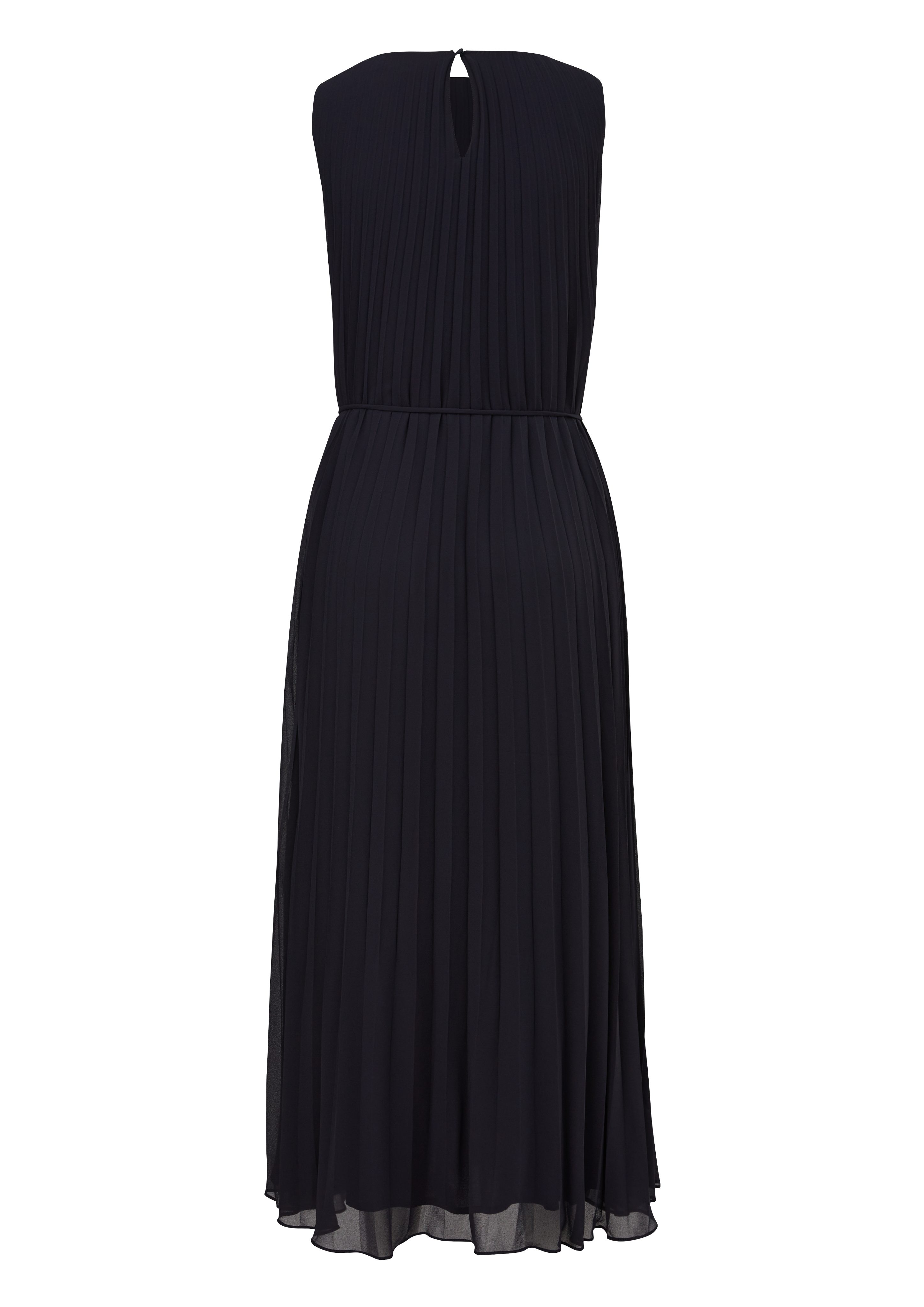 Comma Chiffon jurk met luchtige split achter