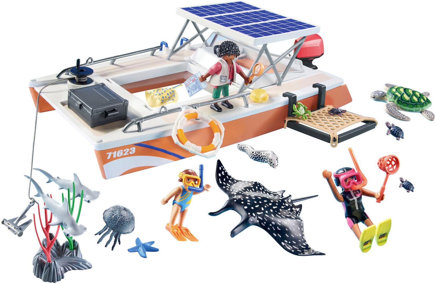 Playmobil® Constructie-speelset Koraalrif Platform (71623), Wiltopia (67-delig)
