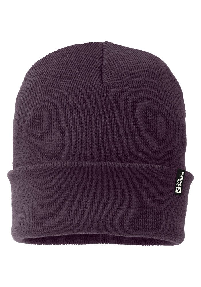Jack Wolfskin Rib Beanie Tricotmuts One Size midnight plum midnight plum