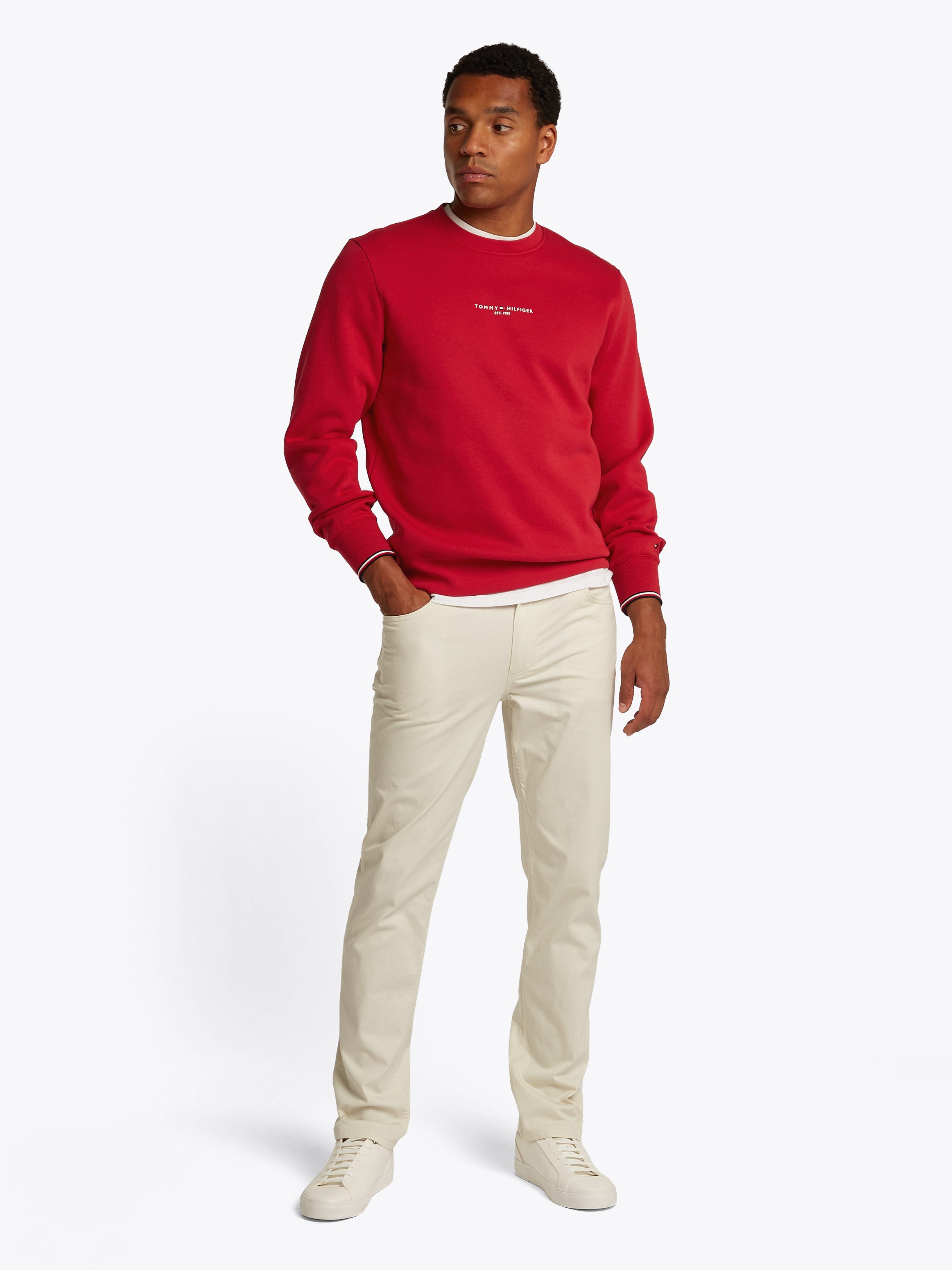 Tommy Hilfiger Sweatshirt SMALL TOMMY LOGO CREWNECK