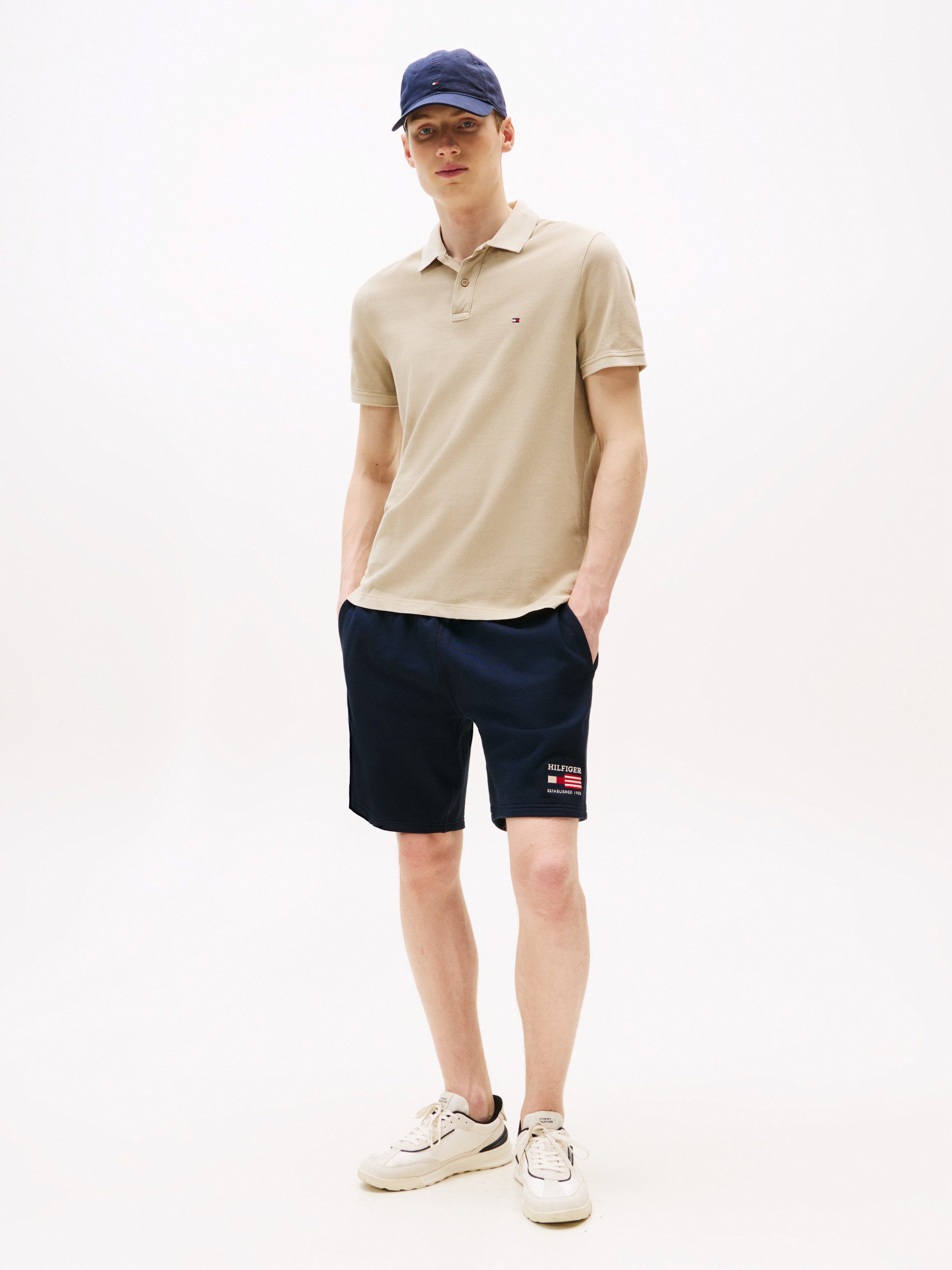 Tommy Hilfiger Poloshirt GARMENT DYE REG POLO licht gewassen uitstraling
