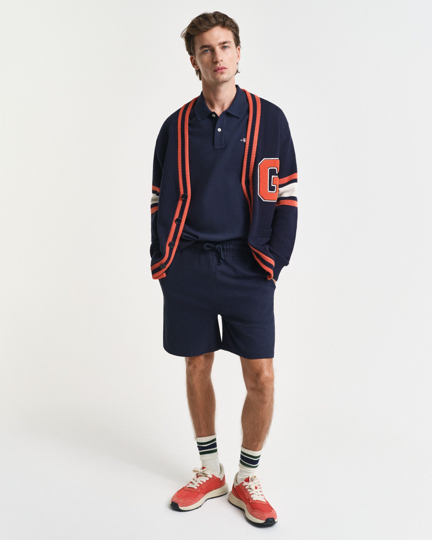 Gant Poloshirt REG SHIELD SS PIQUE POLO met logo en platte breikraag 100% katoen pique