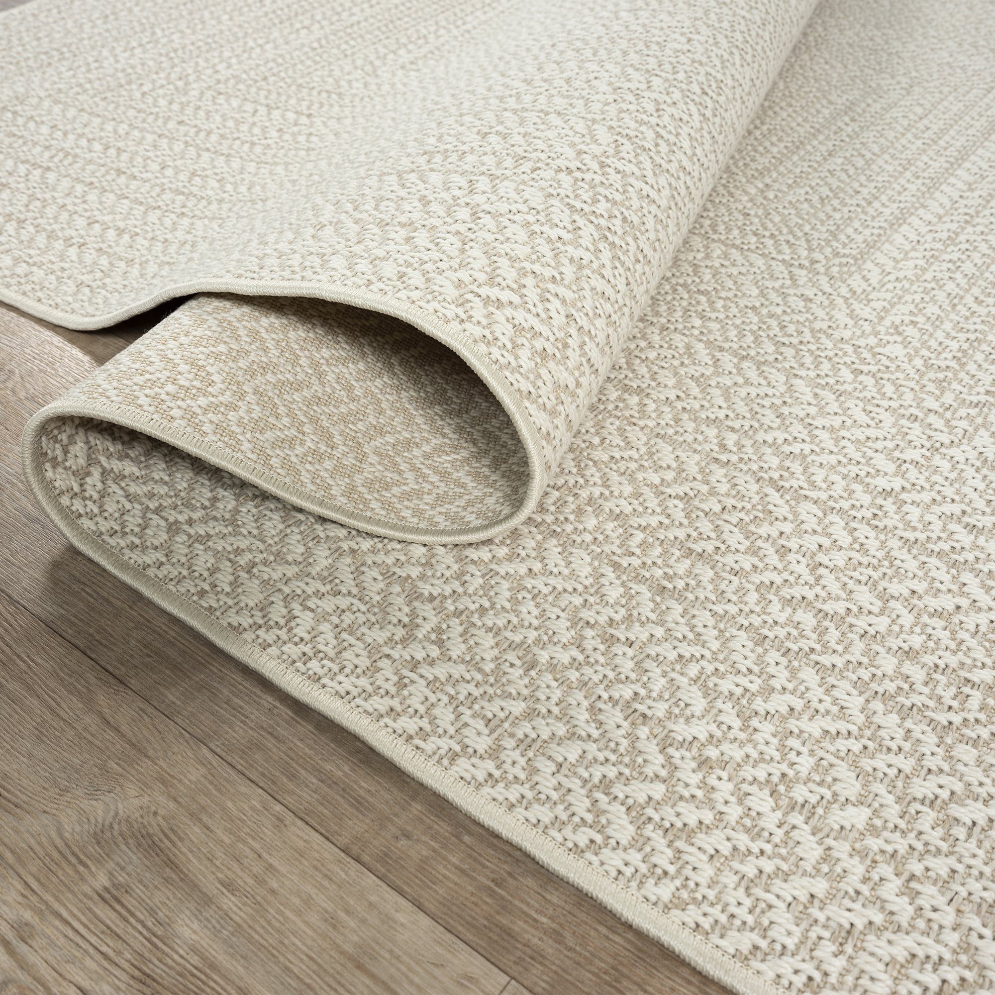 The carpet Vloerkleed Kansas moderne robuuste in- en outdoor tapijt jute look