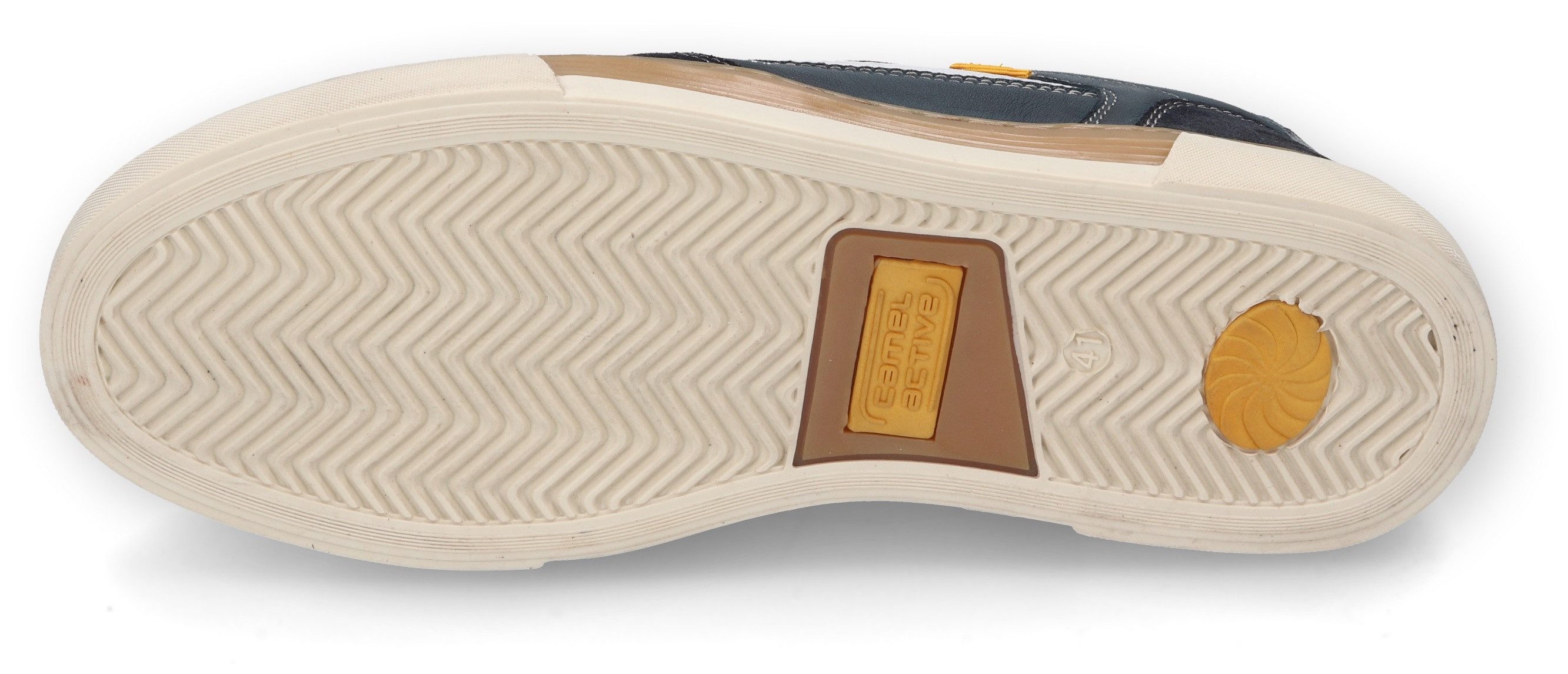 camel active Sneakers , retro sneaker, veterschoen, lage schoen met leren binnenzool