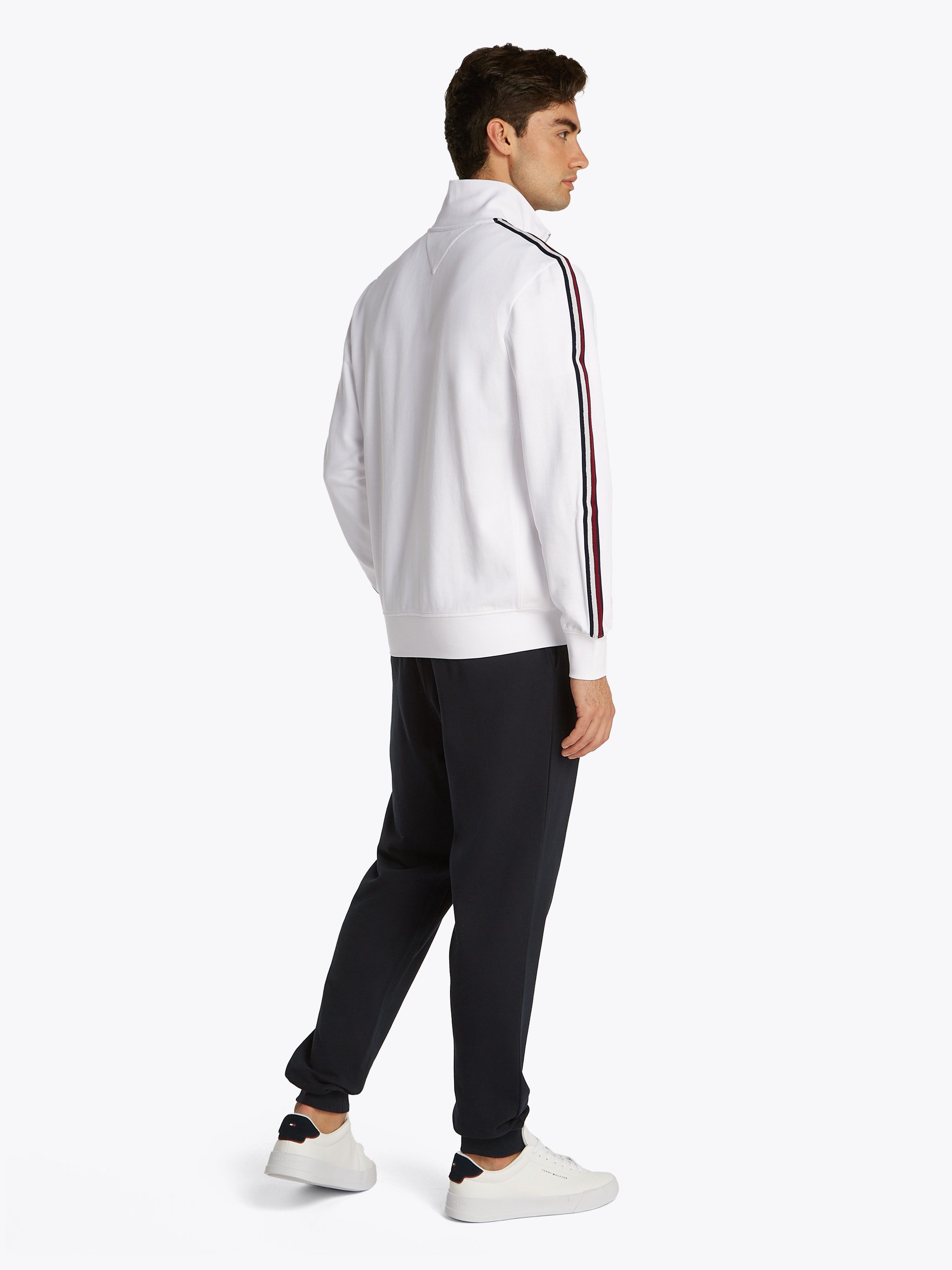 Tommy Hilfiger Sweatvest GLOBAL STRIPE STAND COLLAR