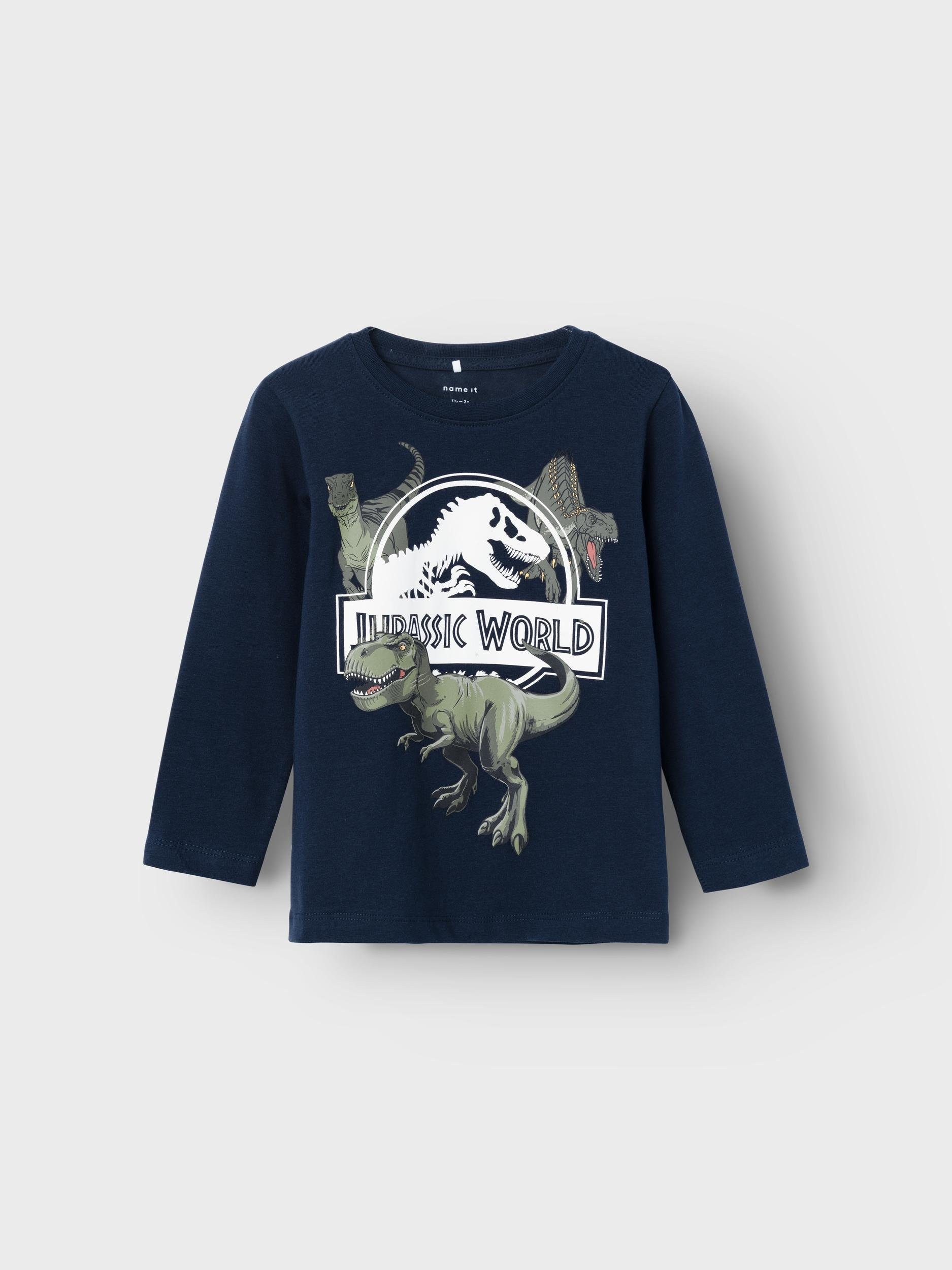 Name It Shirt met lange mouwen NMMNIJAL JURASSIC LS TOP NOOS SKY