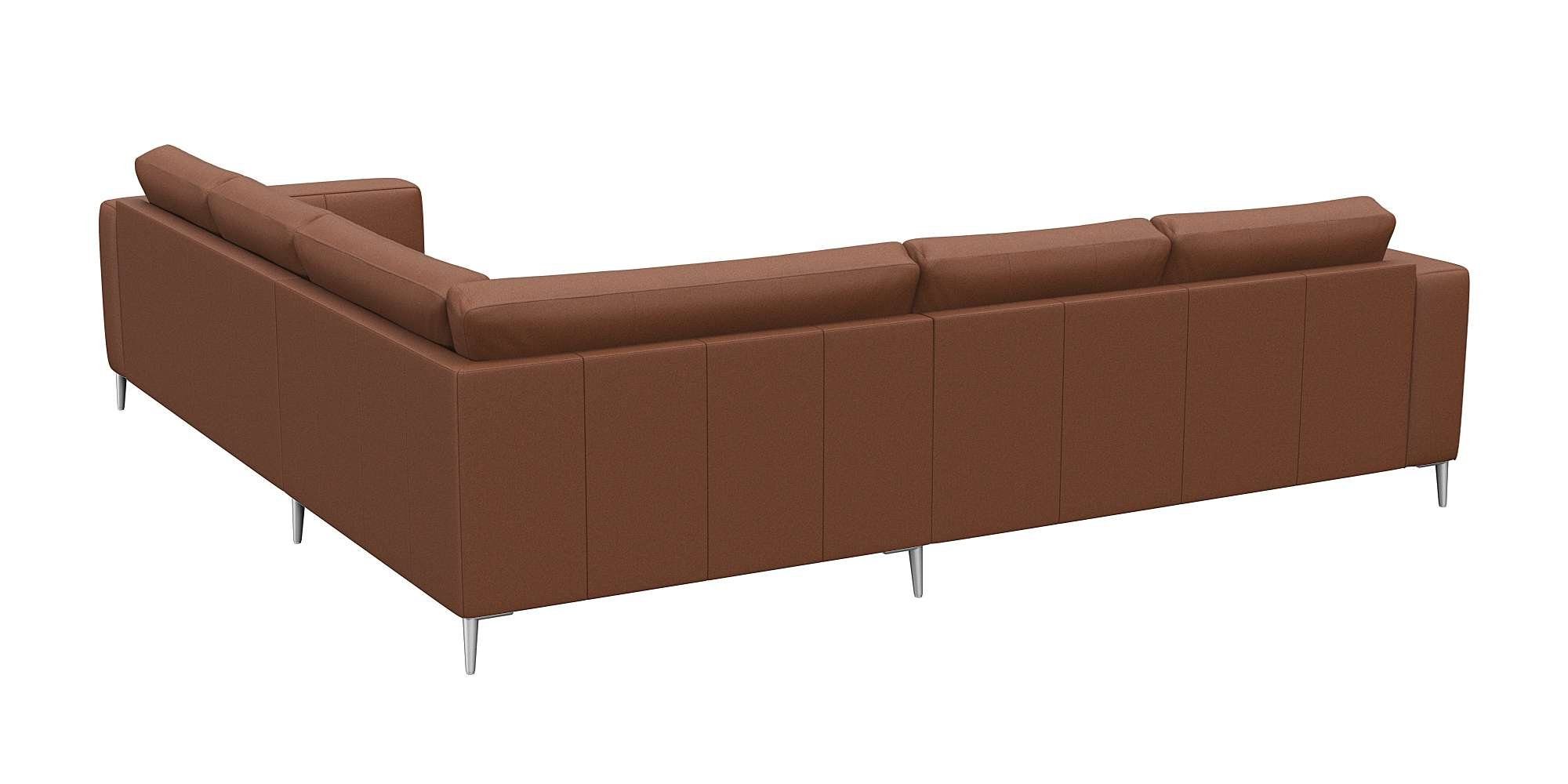 FLEXLUX Hoekbank Fiore, gelijkbenig, super zitcomfort door koudschuim in de zitting