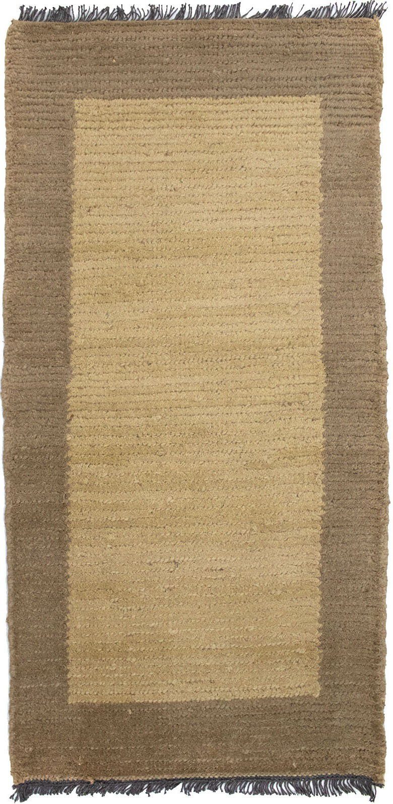 morgenland Wollen kleed Nepal vloerkleed met de hand geknoopt beige handgeknoopt
