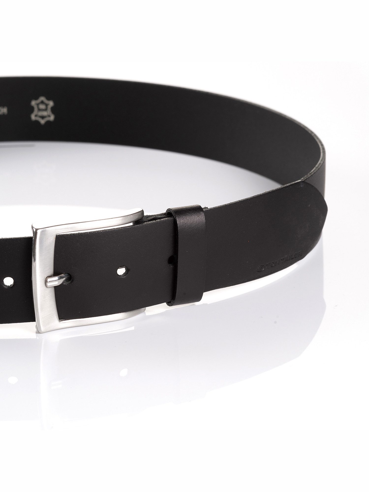 Tom Tailor Leren riem TTANDREW 4 cm breed, herenriem, jeans en casual, tot maat 120