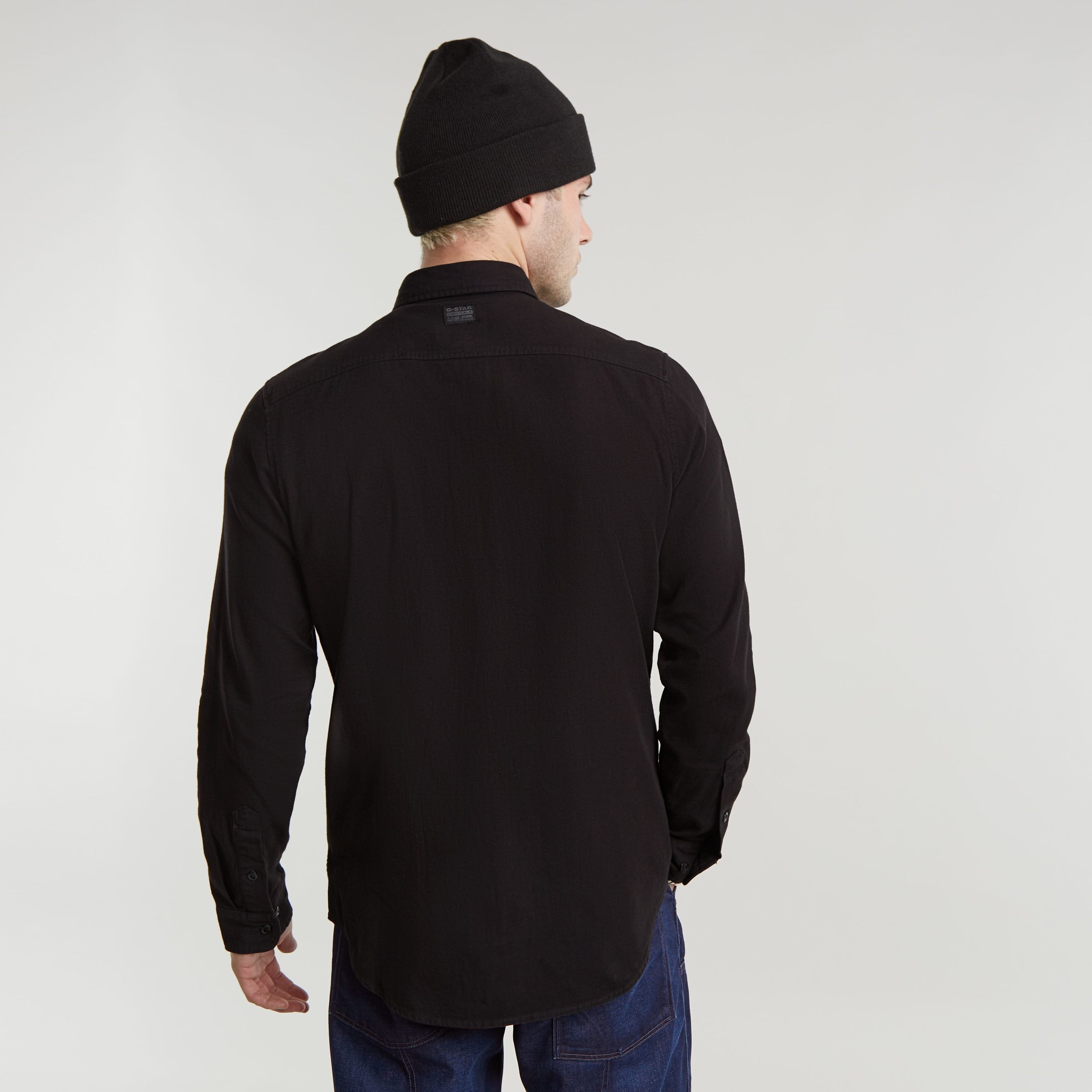 G-Star RAW Jeans overhemd Marine Slim met klepzakken