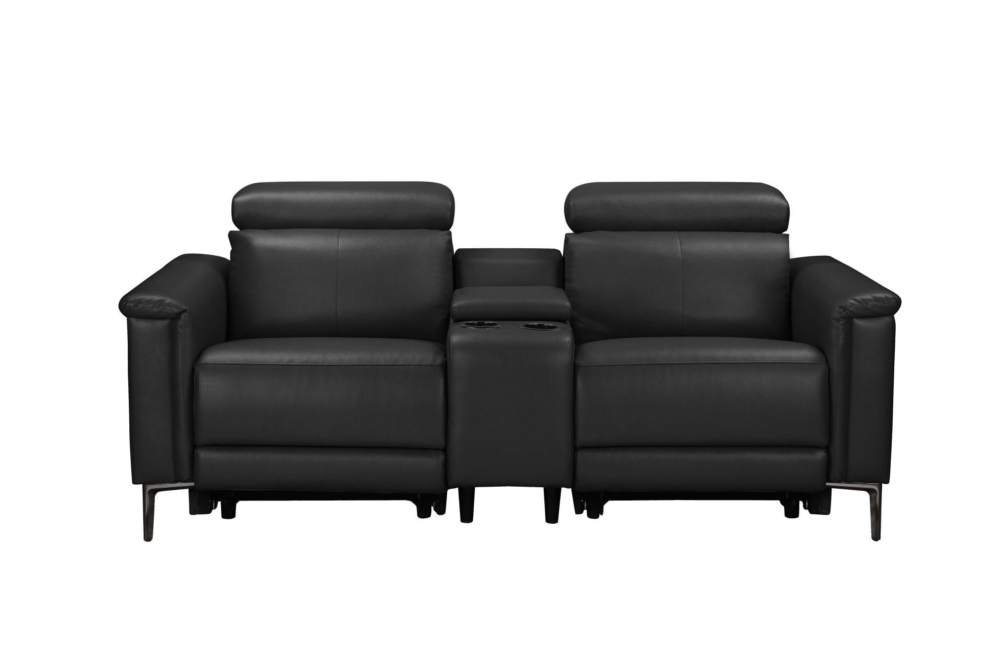 Places of Style 2-zitsbank Lund, 2-zits bioscoopbank, tv-fauteuil, multimedia-sofa, USB-A met elektrische of handmatige relaxfunctie, bekerhouder en opbergruimte