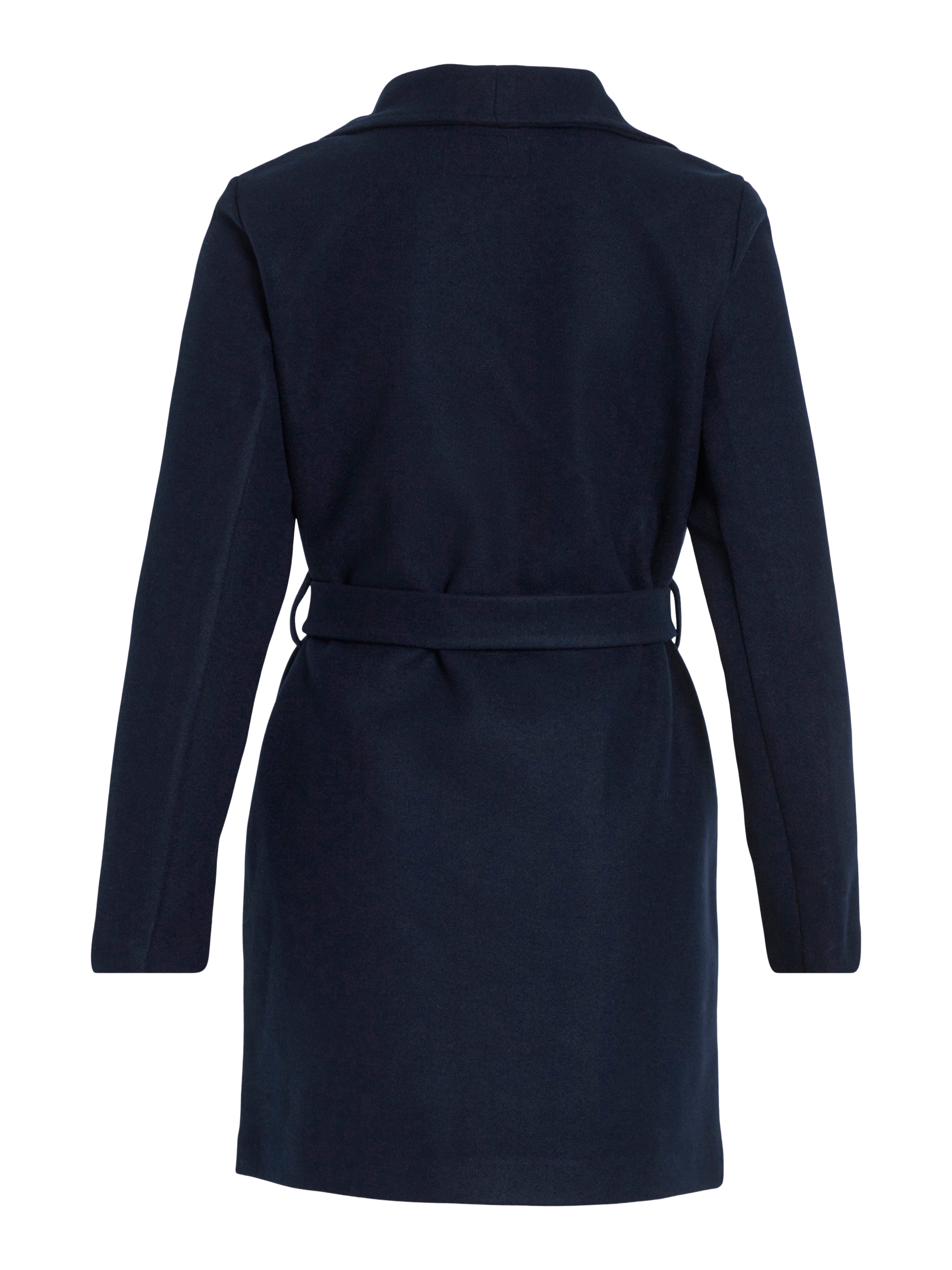 Vila Korte jas VICOOLEY COLLAR BELT COAT - NOOS