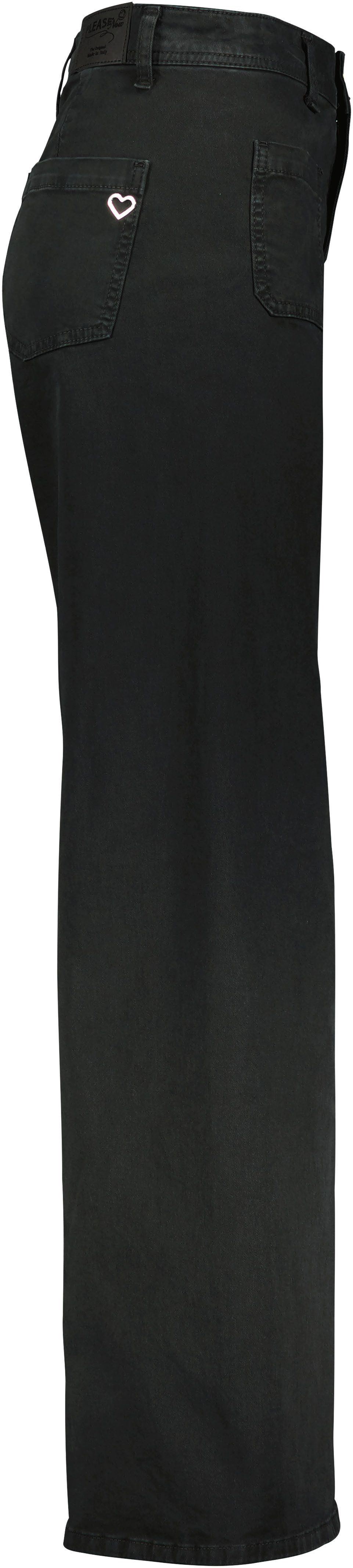 Please Jeans Broek met wijde pijpen van hoogwaardige katoenmix met stretch