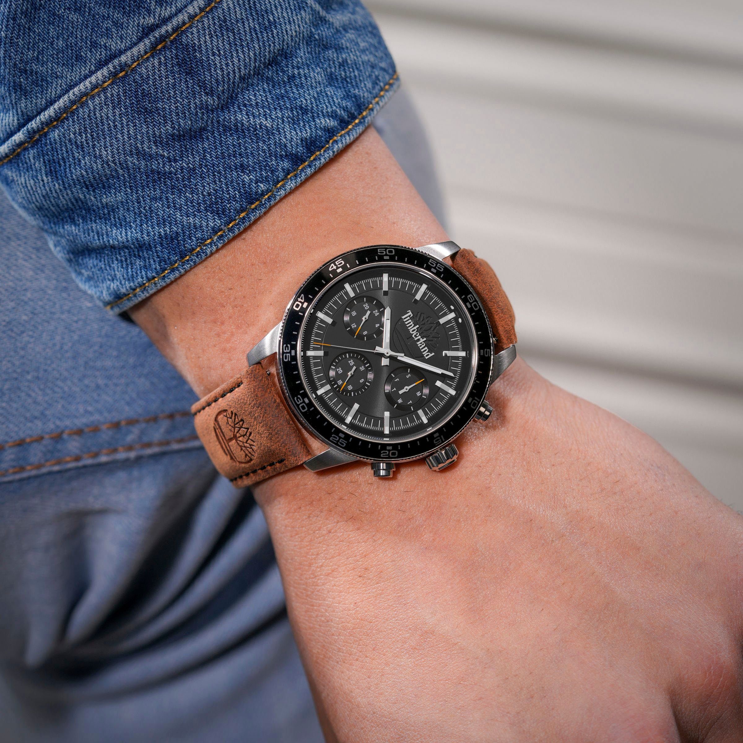 Timberland Multifunctioneel horloge PARKMAN Horloge, quartzhorloge, herenhorloge, datum