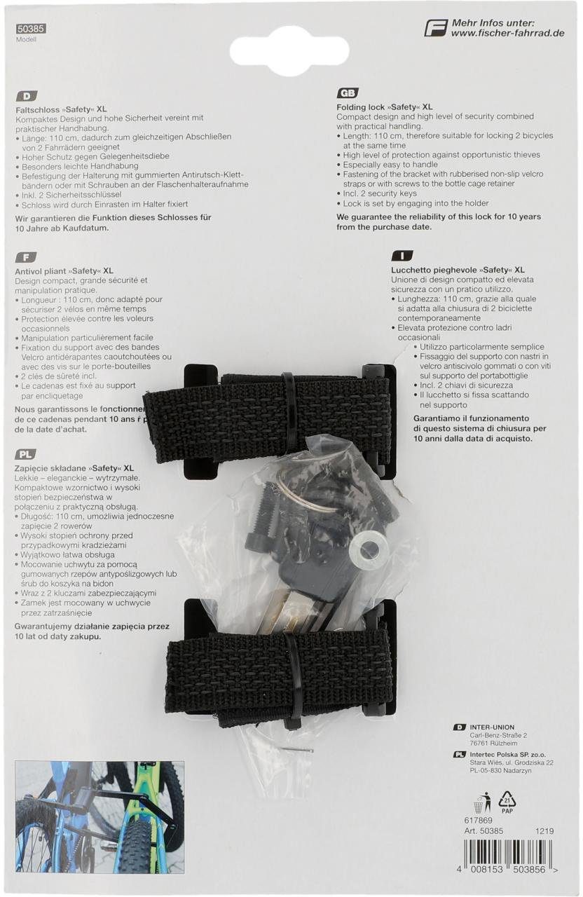 Fischer Vouwslot 110 cm XL met houder (3-delig)