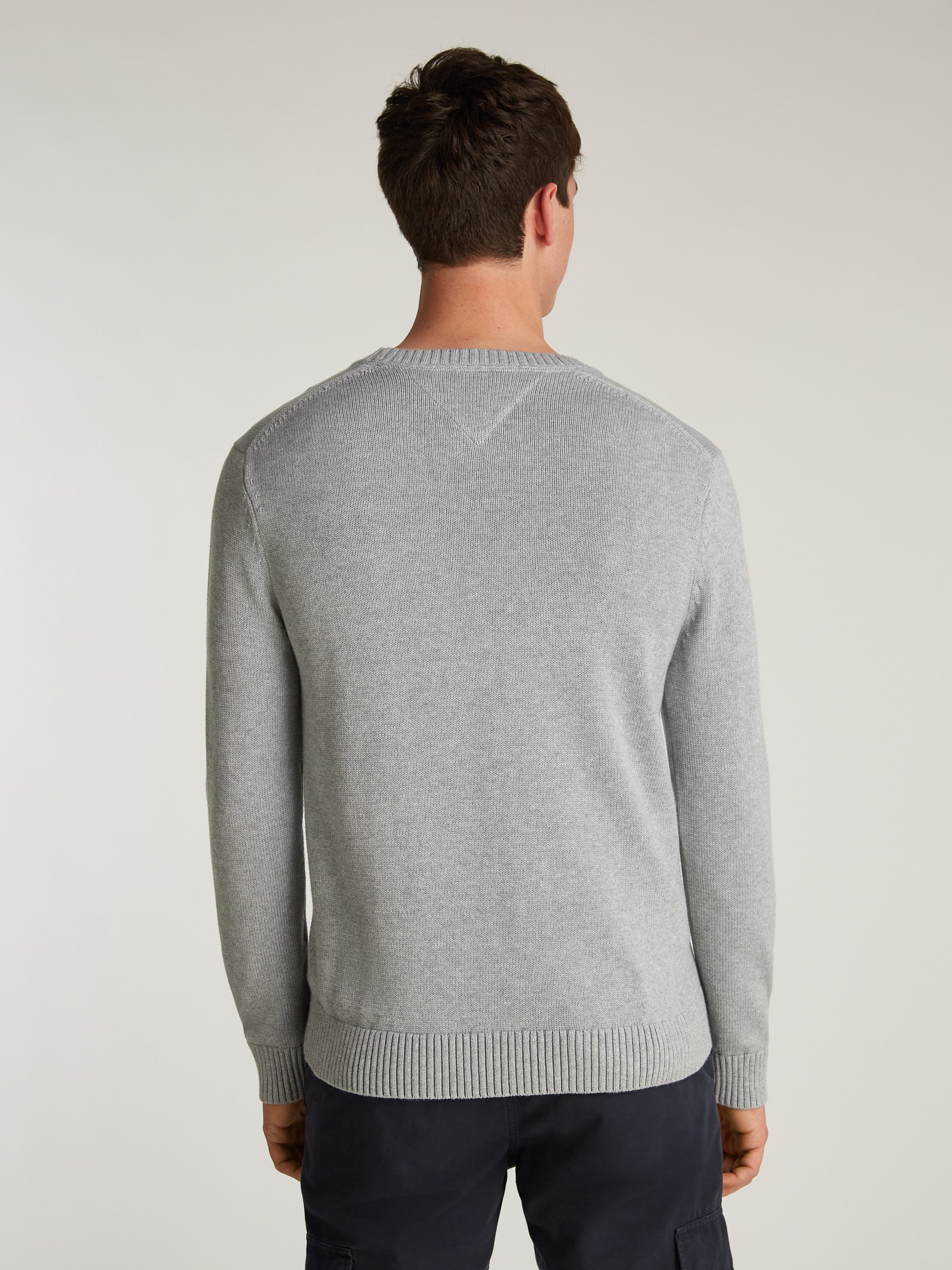 TOMMY JEANS Gebreide trui TJM SLIM ESSNTLS C-NECK SWEATER