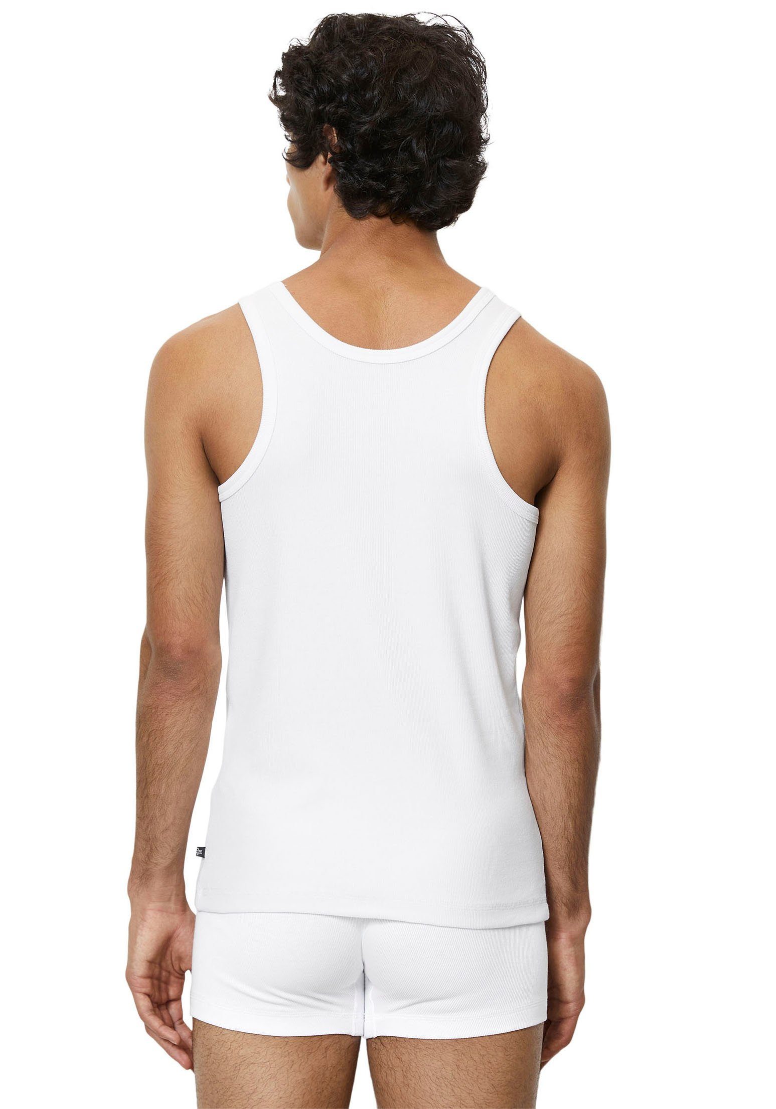 Marc O'Polo Muscle-shirt Iconic rib in aansluitend model (2-delig, Set van 2)