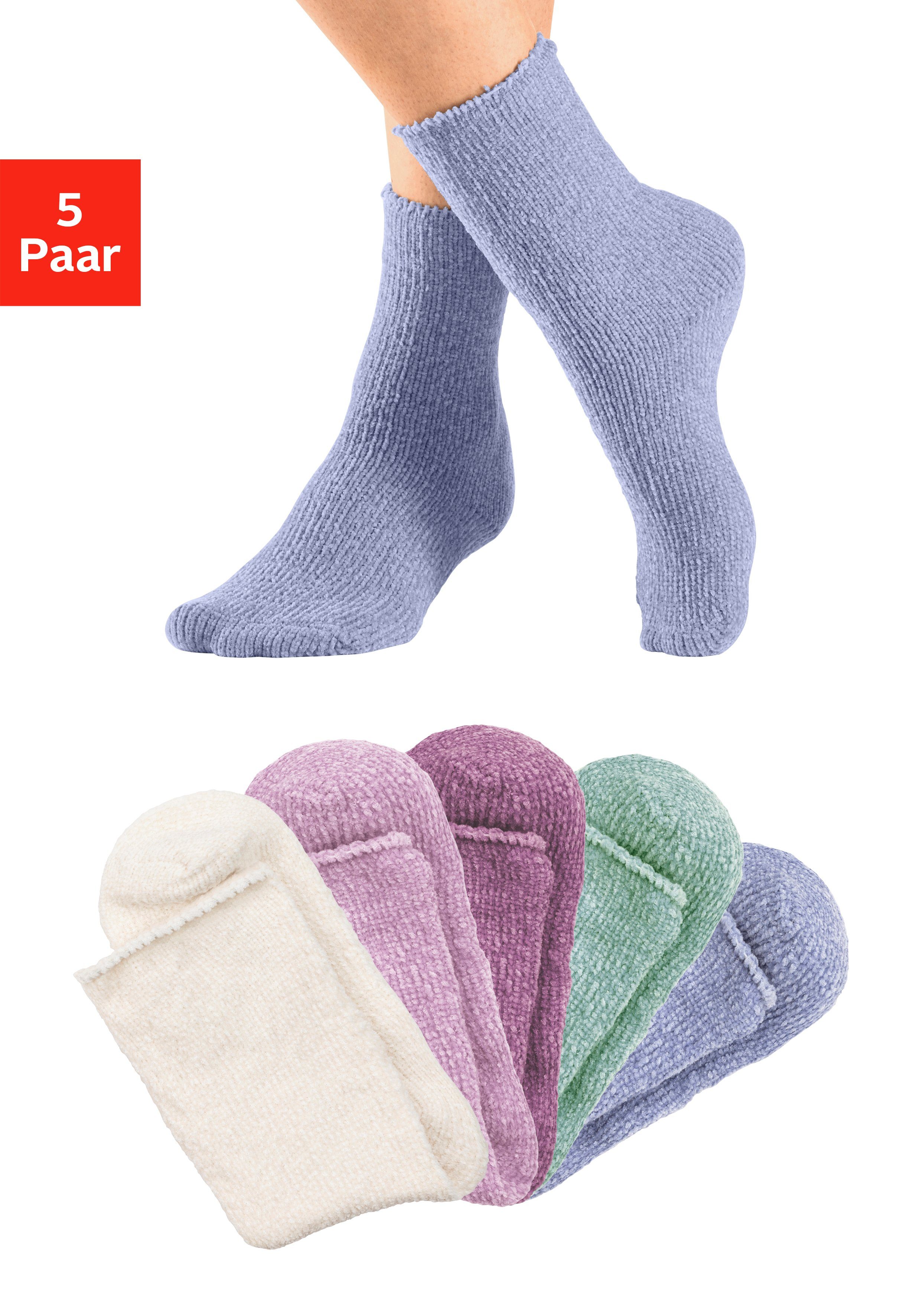 Lavana Wellness-sokken Bedsokken ideaal als bedsokken (set 5 paar)