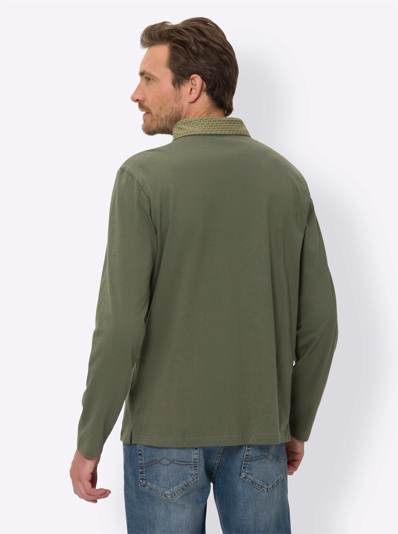 Classic Poloshirt met lange mouwen (1-delig)