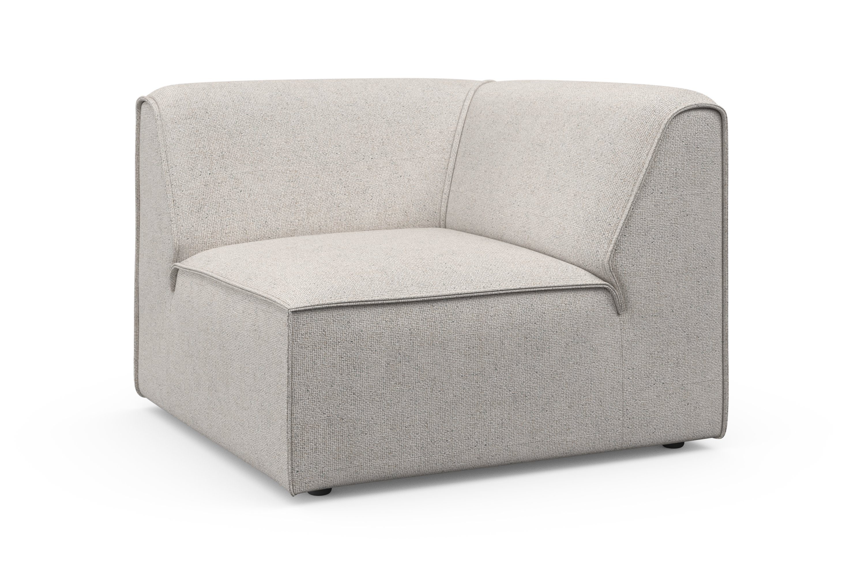 RAUM.ID Bank-hoekelement Merid, sofa-element, afmetingen B/D/H: 97/97/46 cm als module of apart te gebruiken, voor individuele samenstelling