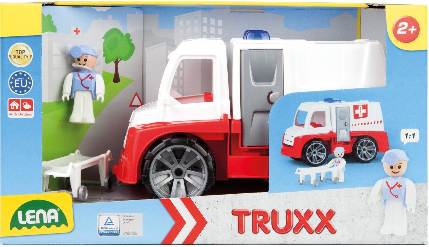 Lena® Speelgoed-ambulance TRUXX Gemaakt in Europa