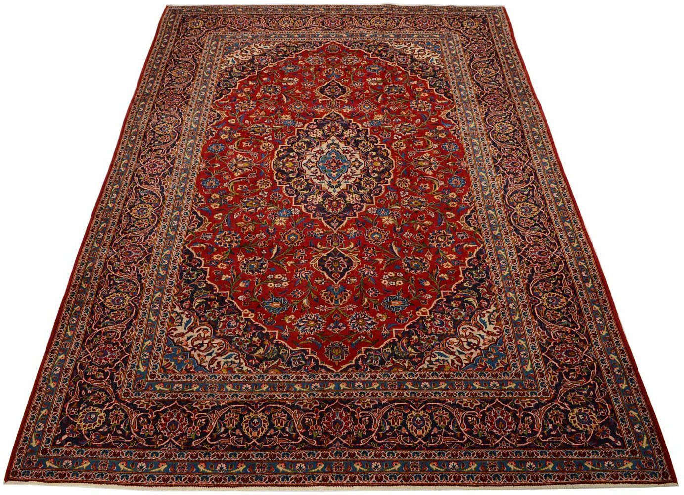 morgenland Wollen kleed Keshan medaillon rosso 357 x 245 cm Handgeknoopt