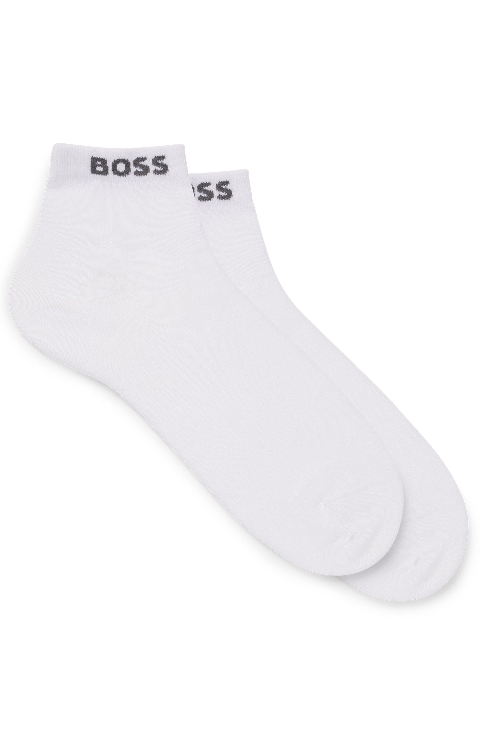BOSS Sneakersokken met ingenaaide merkopdruk (set, 2 paar)