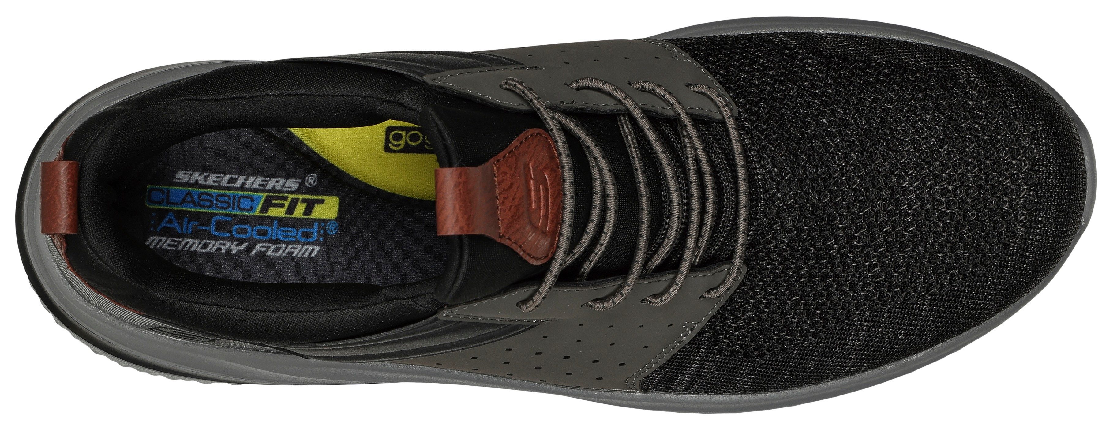 Skechers Slip-on sneakers DELSON 3.0-CICADA slipper, vrijetijdsschoen met elastiek om in te stappen